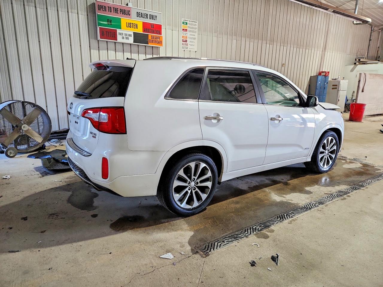 2014 Kia Sorento Sx White vin: 5XYKWDA79EG502694