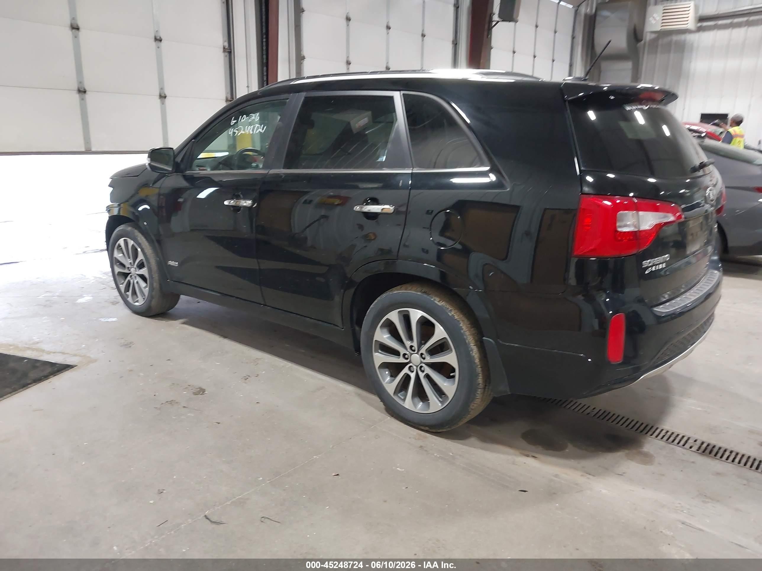 2014 Kia Sorento Sx V6 Black vin: 5XYKWDA79EG511735
