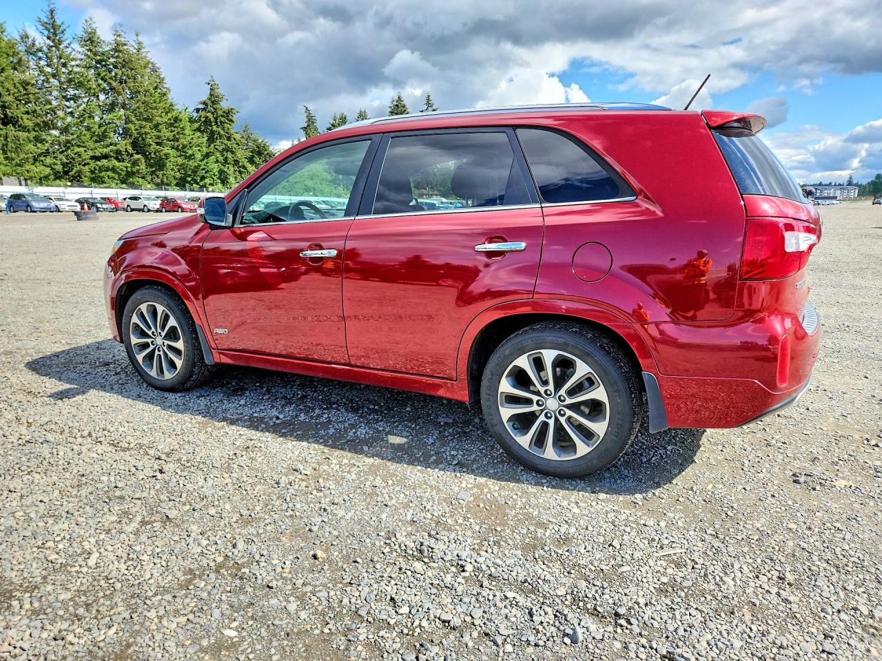 2014 Kia Sorento Sx Burgundy vin: 5XYKWDA7XEG523067