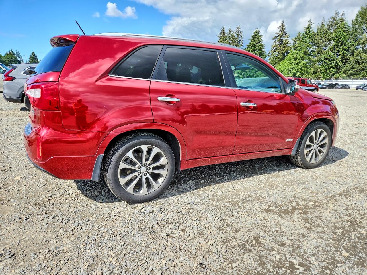 2014 Kia Sorento Sx Burgundy vin: 5XYKWDA7XEG523067