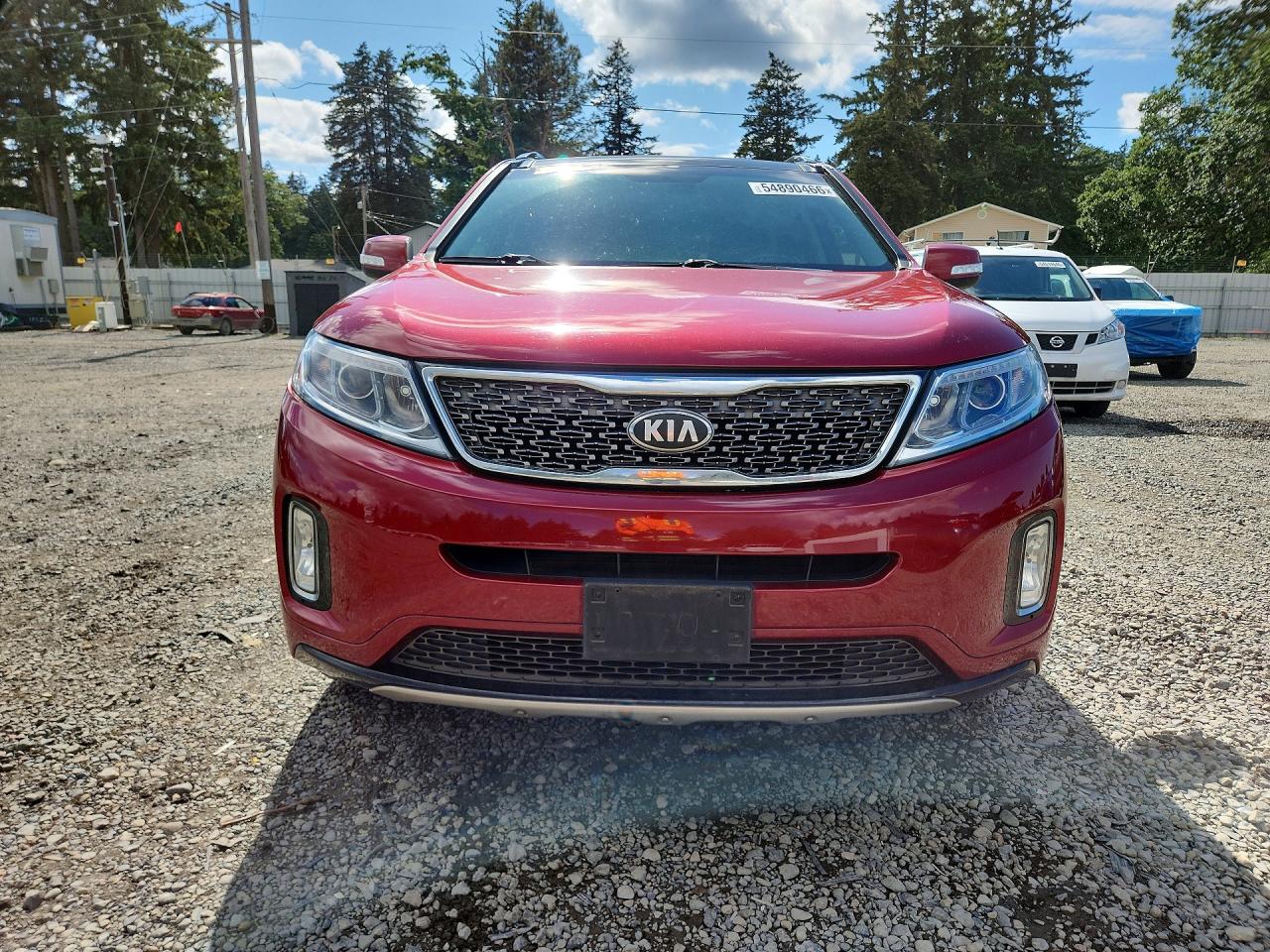 2014 Kia Sorento Sx Burgundy vin: 5XYKWDA7XEG523067