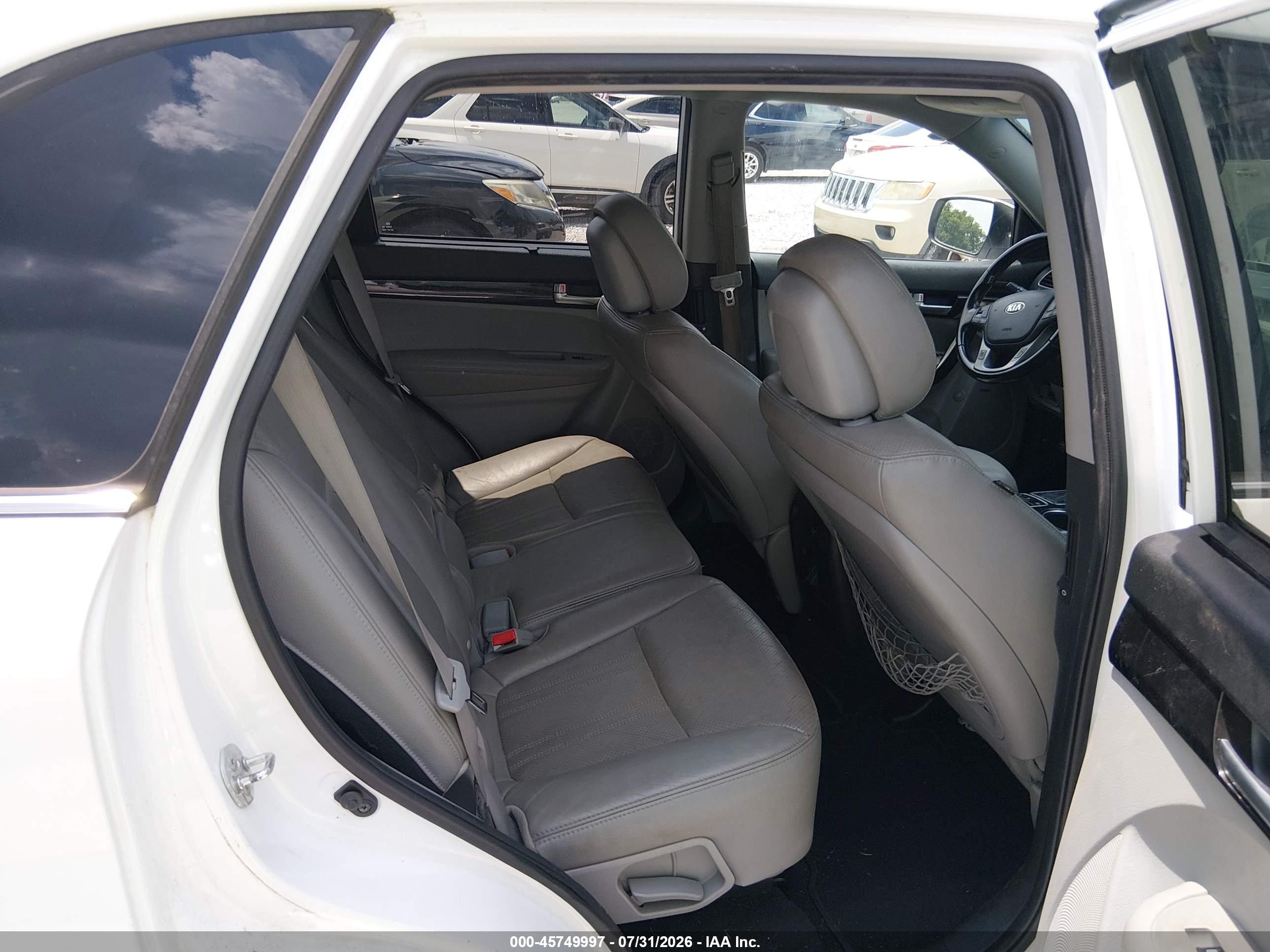 2015 Kia Sorento Sx V6 White vin: 5XYKWDA7XFG551033