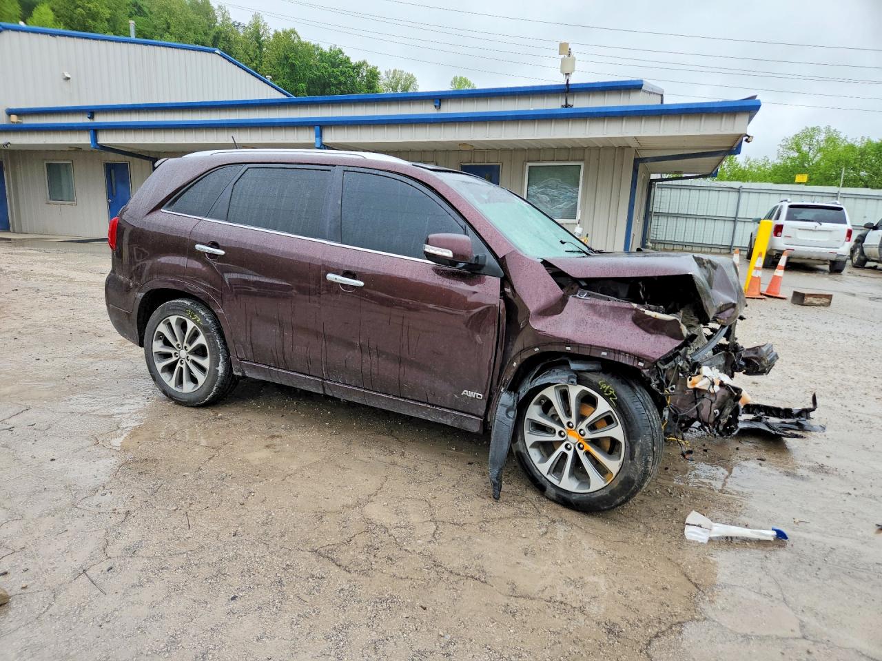 2015 Kia Sorento Sx Burgundy vin: 5XYKWDA7XFG591645