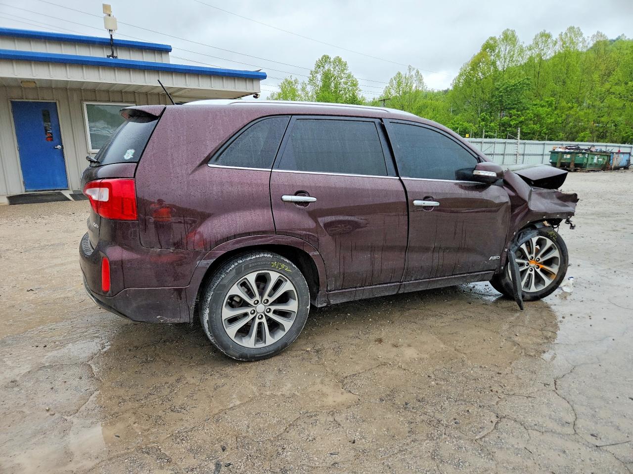 2015 Kia Sorento Sx Burgundy vin: 5XYKWDA7XFG591645