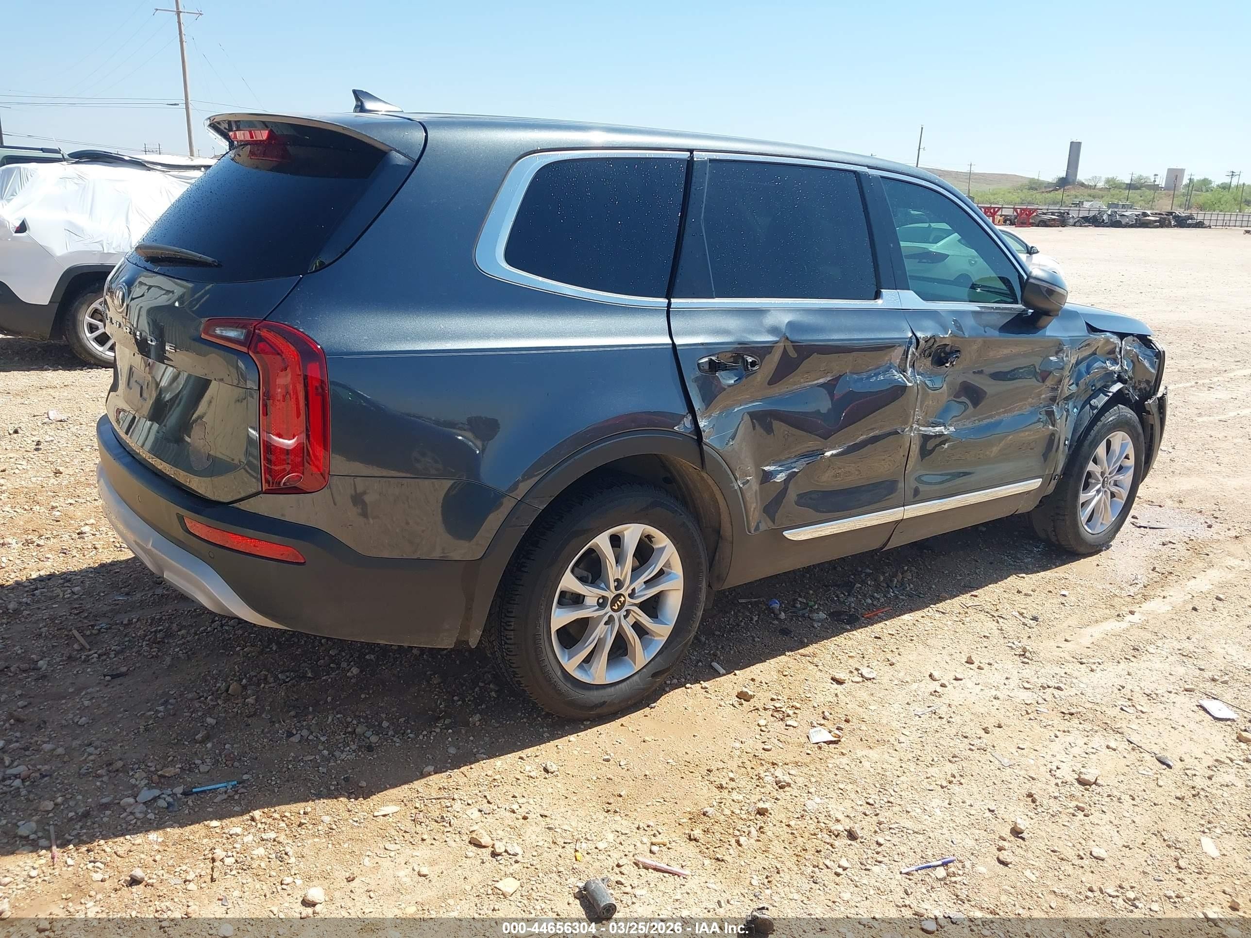 2020 Kia Telluride Lx Серый vin: 5XYP24HC1LG069034
