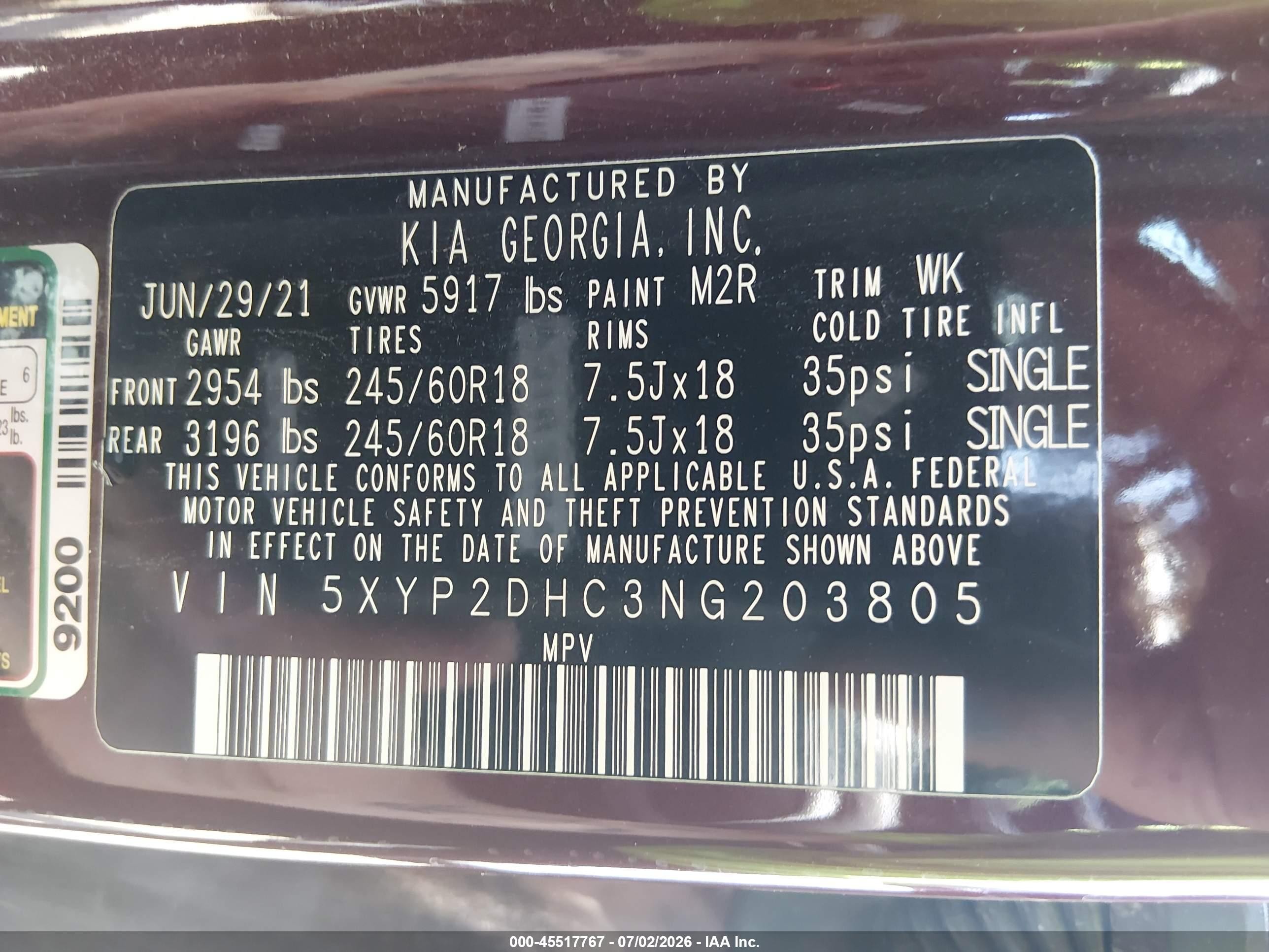 2022 Kia Telluride Lx Maroon vin: 5XYP2DHC3NG203805