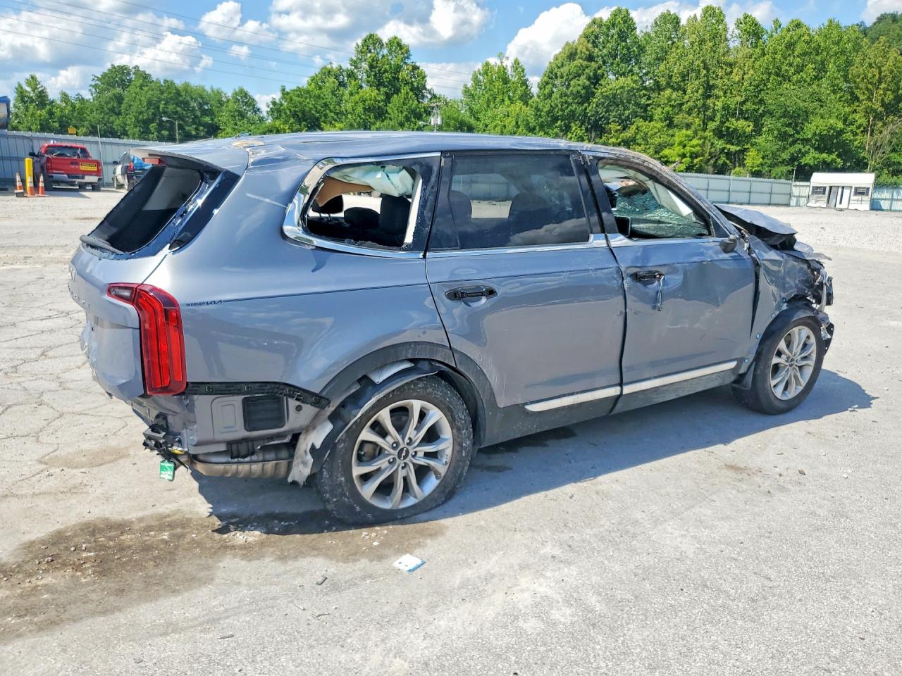 2022 Kia Telluride Lx Gray vin: 5XYP2DHC6NG244090
