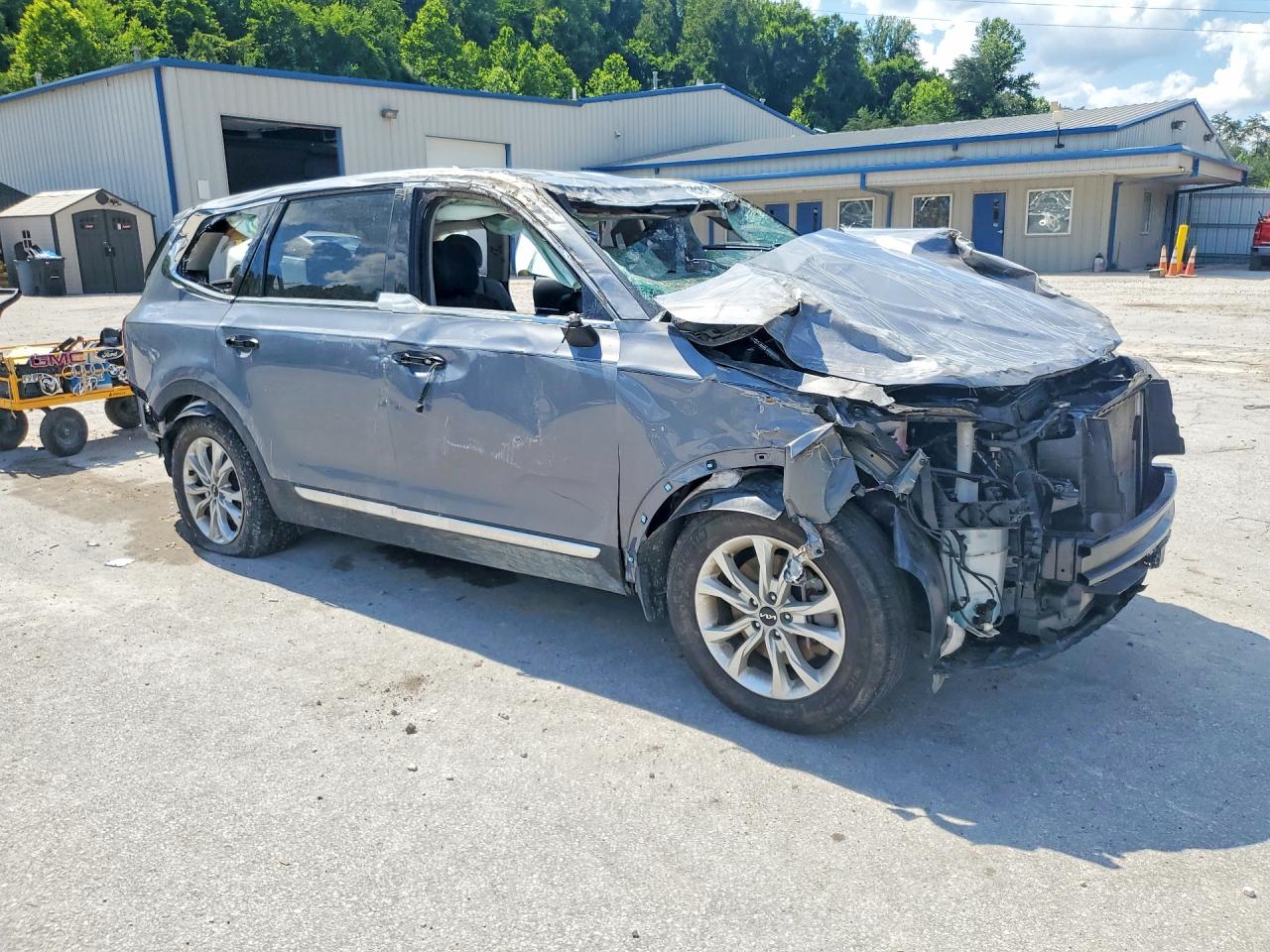 2022 Kia Telluride Lx Gray vin: 5XYP2DHC6NG244090