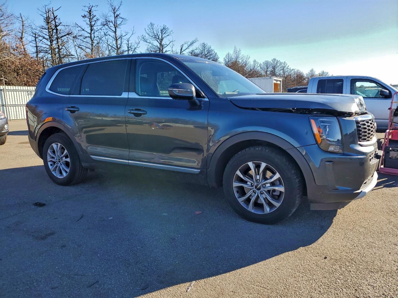 2022 Kia Telluride Lx Gray vin: 5XYP2DHC6NG267207