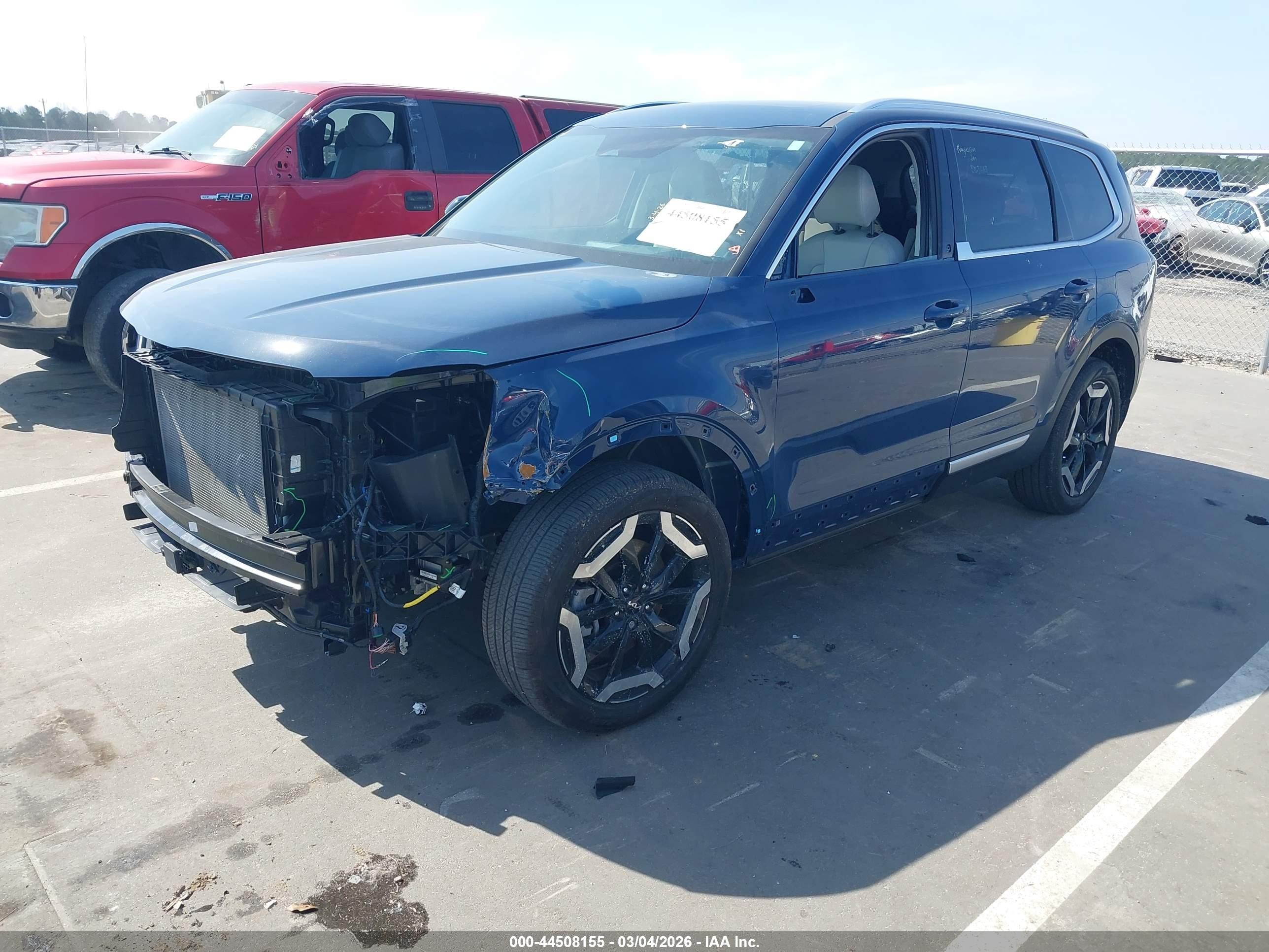 2023 Kia Telluride Ex Синий vin: 5XYP34GC7PG406049