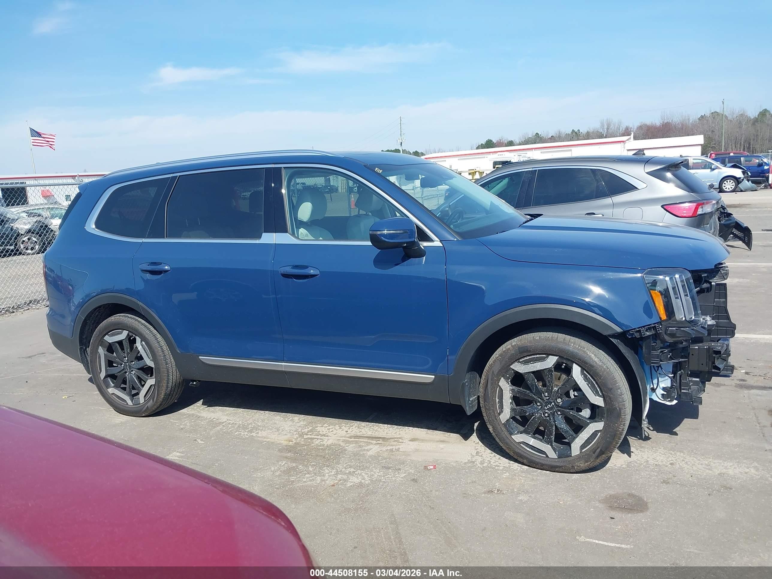 2023 Kia Telluride Ex Синий vin: 5XYP34GC7PG406049
