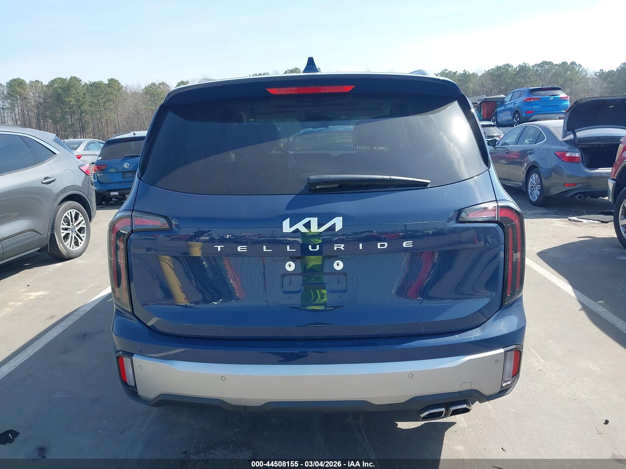 2023 Kia Telluride Ex Синий vin: 5XYP34GC7PG406049