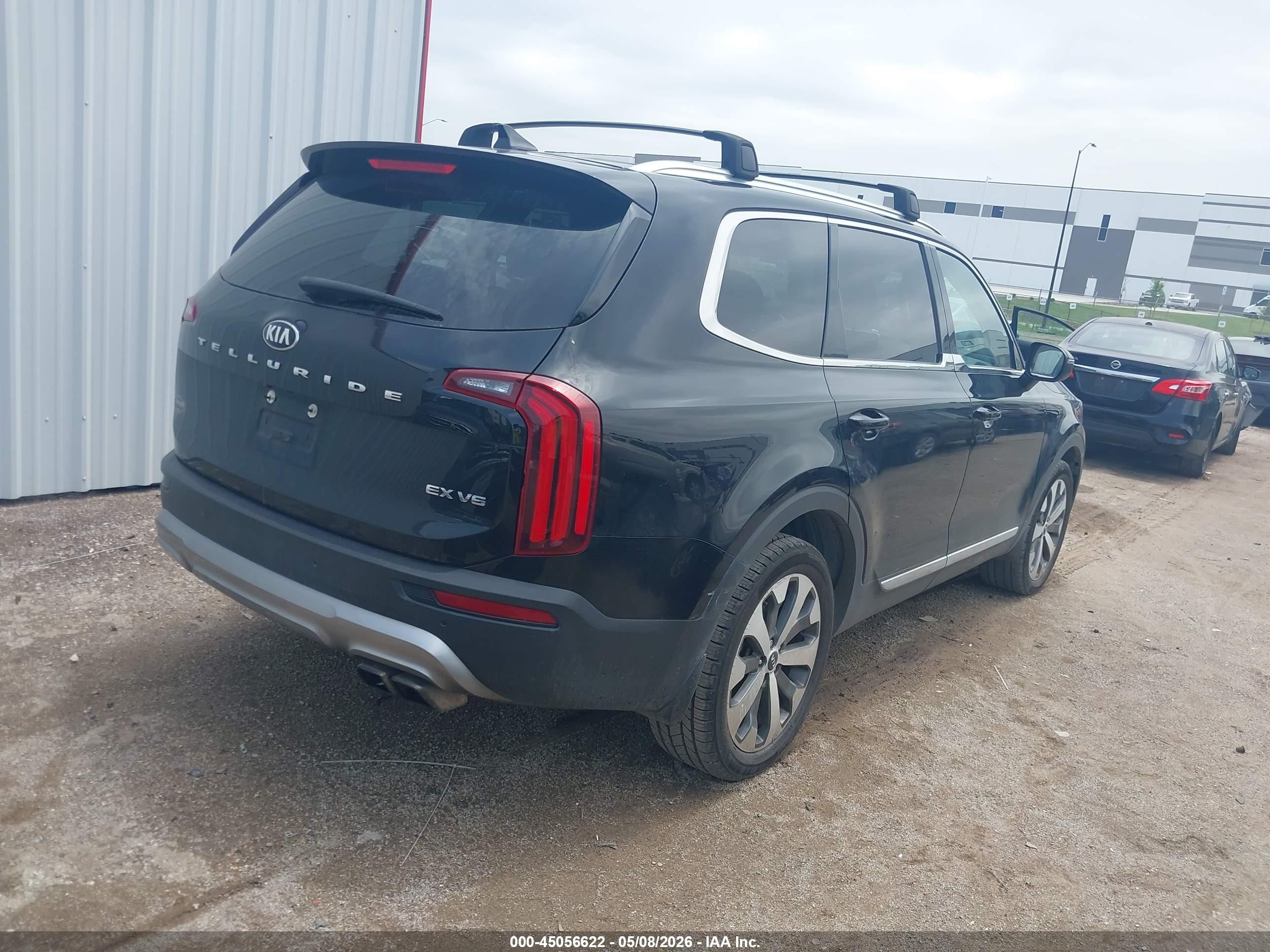 2020 Kia Telluride Ex Черный vin: 5XYP34HC0LG079115