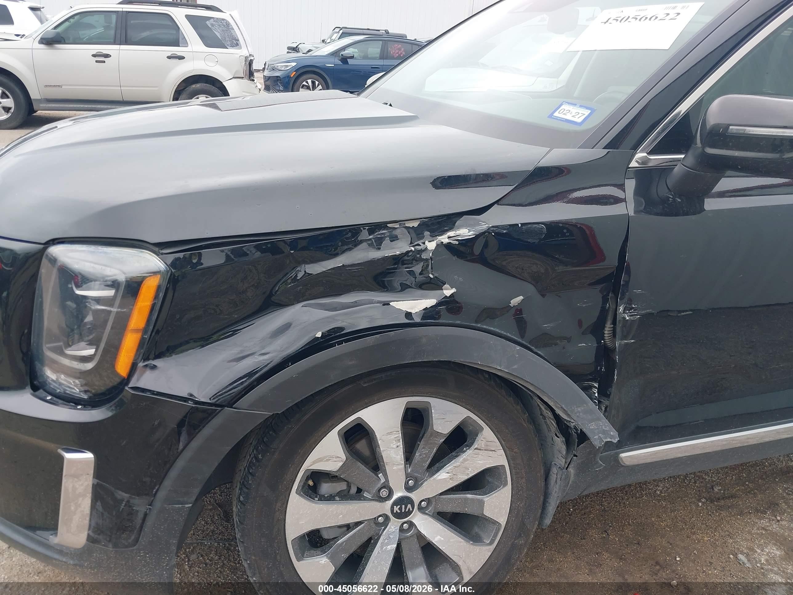2020 Kia Telluride Ex Черный vin: 5XYP34HC0LG079115