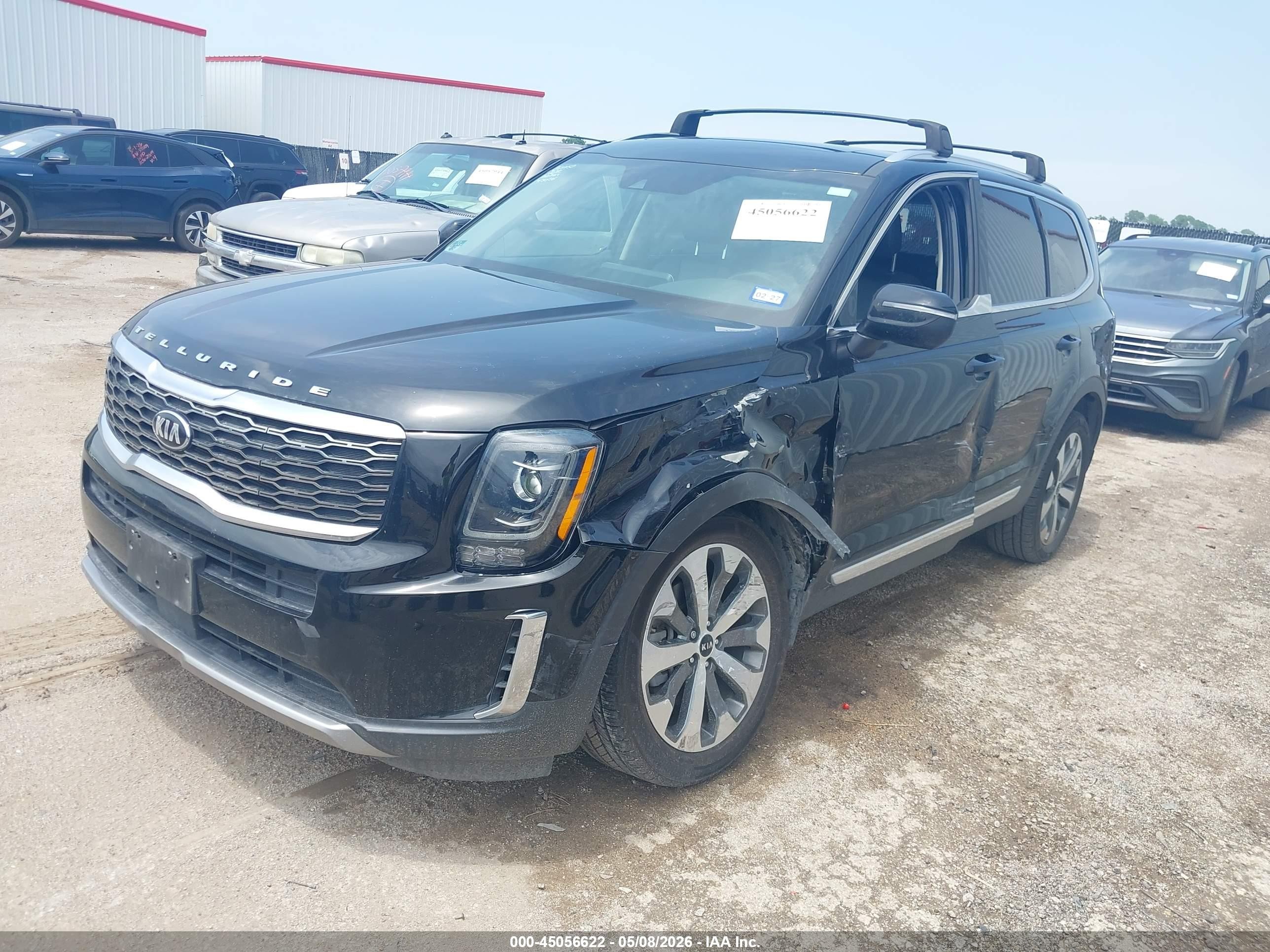 2020 Kia Telluride Ex Черный vin: 5XYP34HC0LG079115