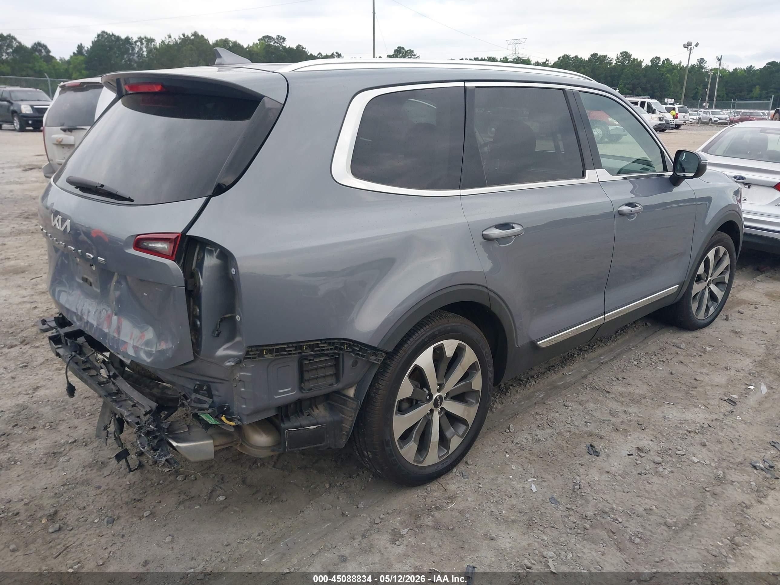 2022 Kia Telluride Ex Gray vin: 5XYP34HC4NG254551