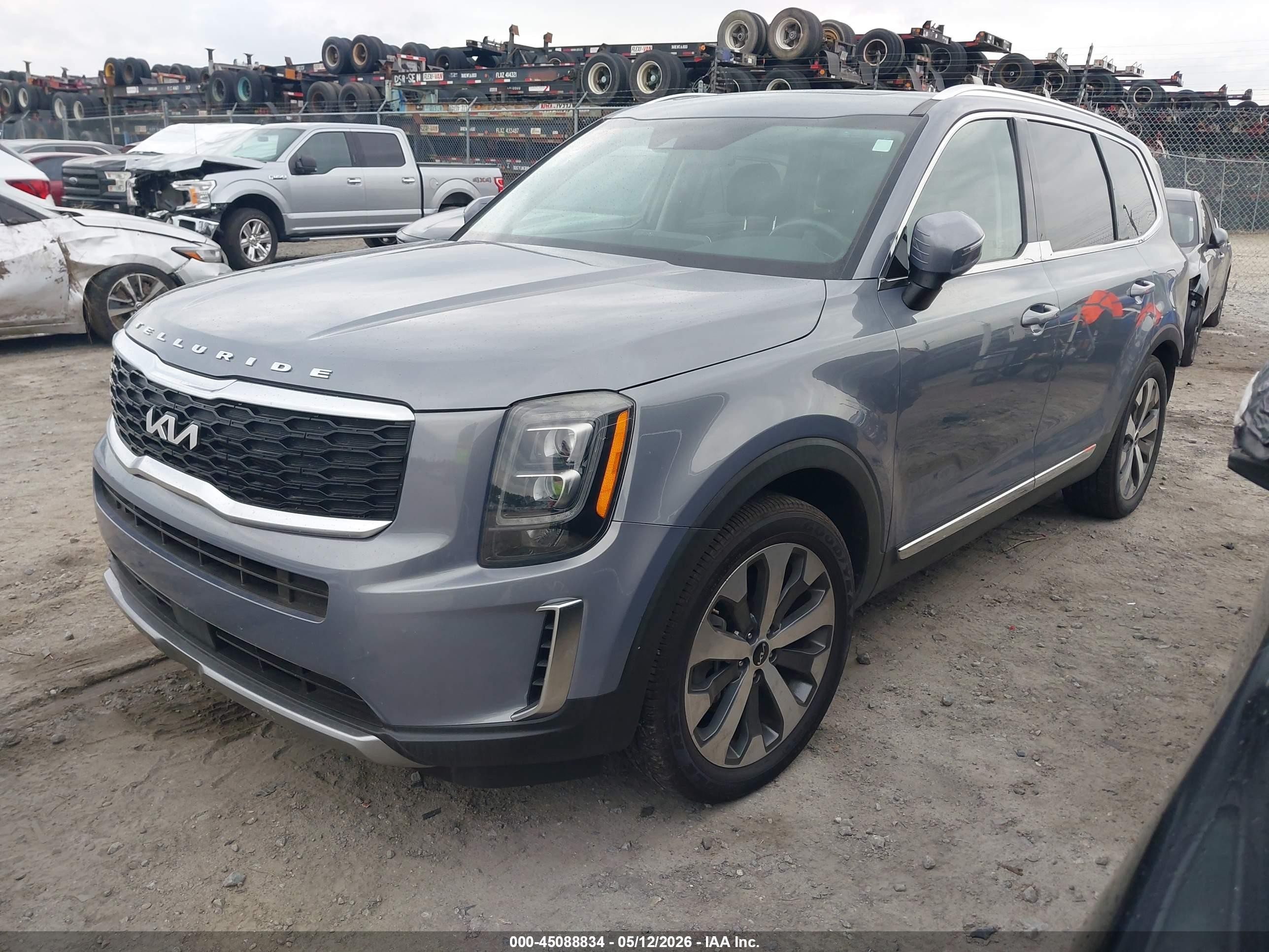 2022 Kia Telluride Ex Gray vin: 5XYP34HC4NG254551