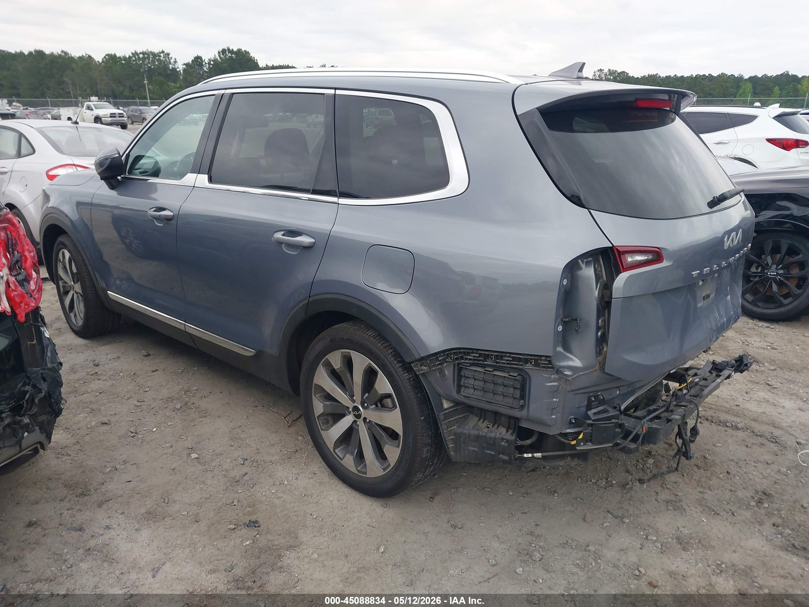 2022 Kia Telluride Ex Gray vin: 5XYP34HC4NG254551