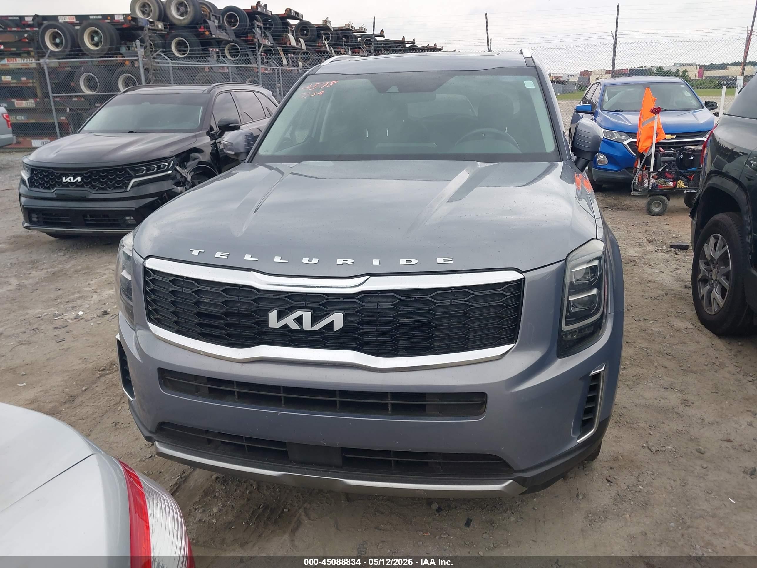 2022 Kia Telluride Ex Gray vin: 5XYP34HC4NG254551