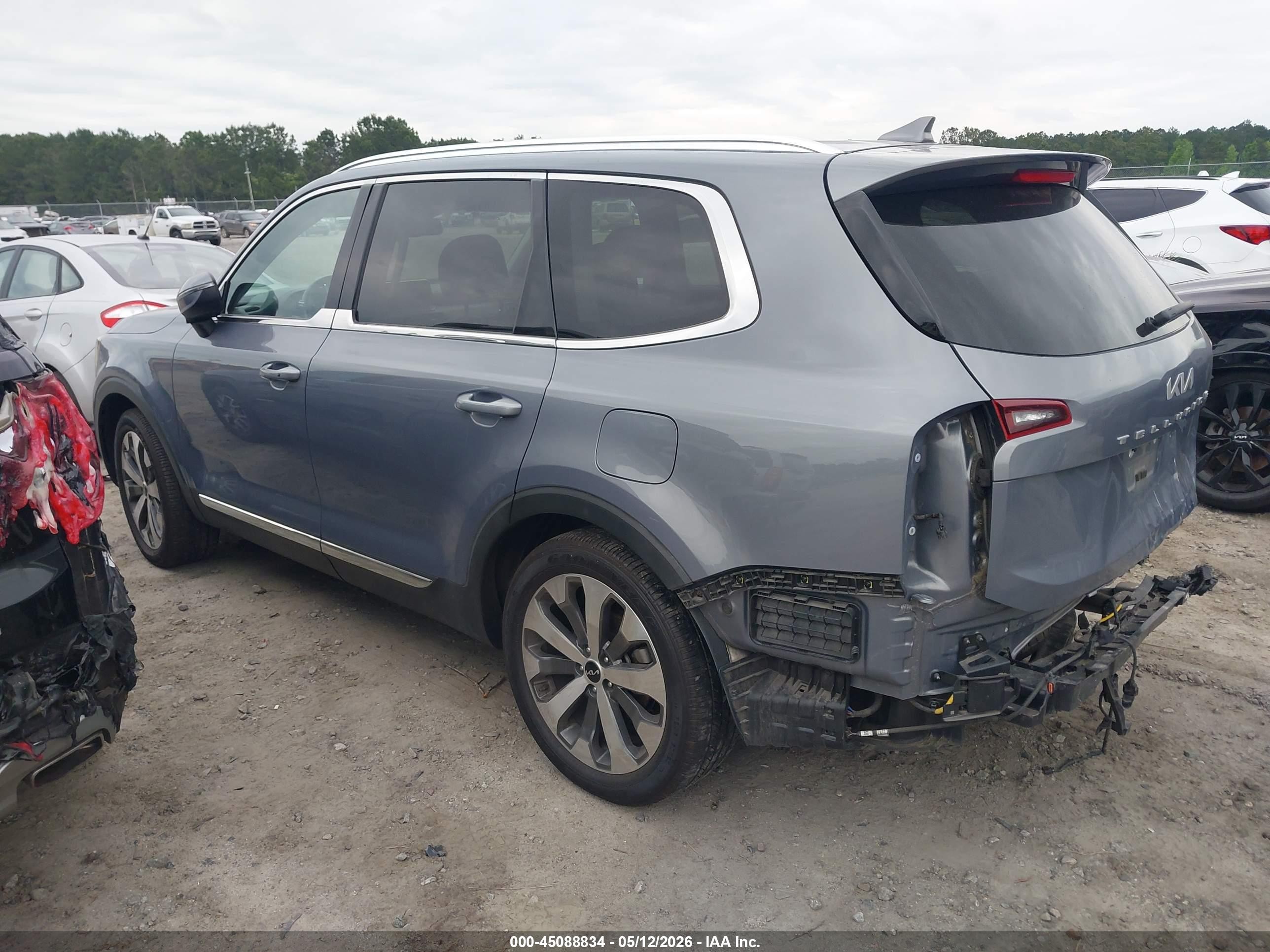 2022 Kia Telluride Ex Gray vin: 5XYP34HC4NG254551
