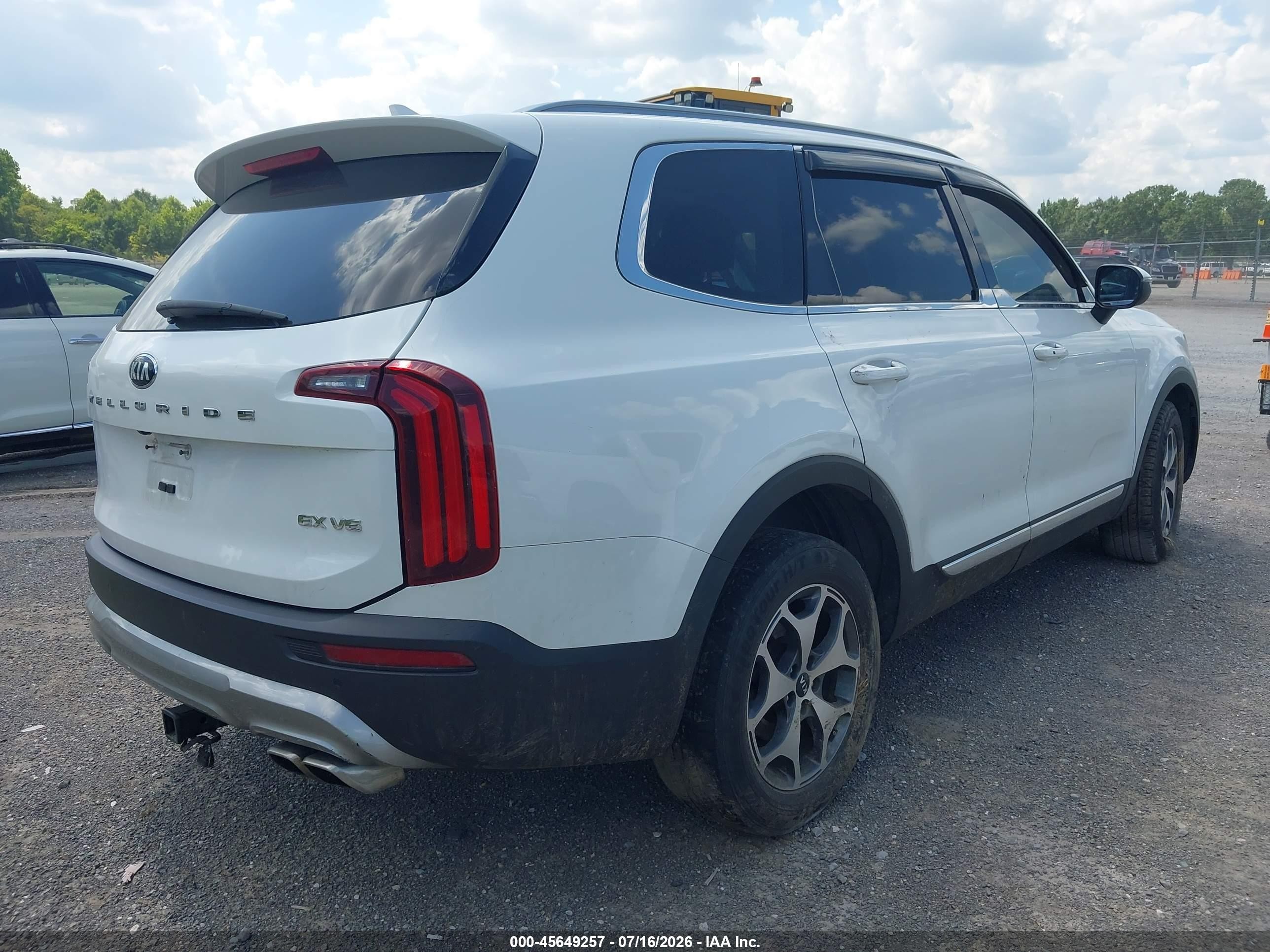2020 Kia Telluride Ex White vin: 5XYP34HC6LG008758