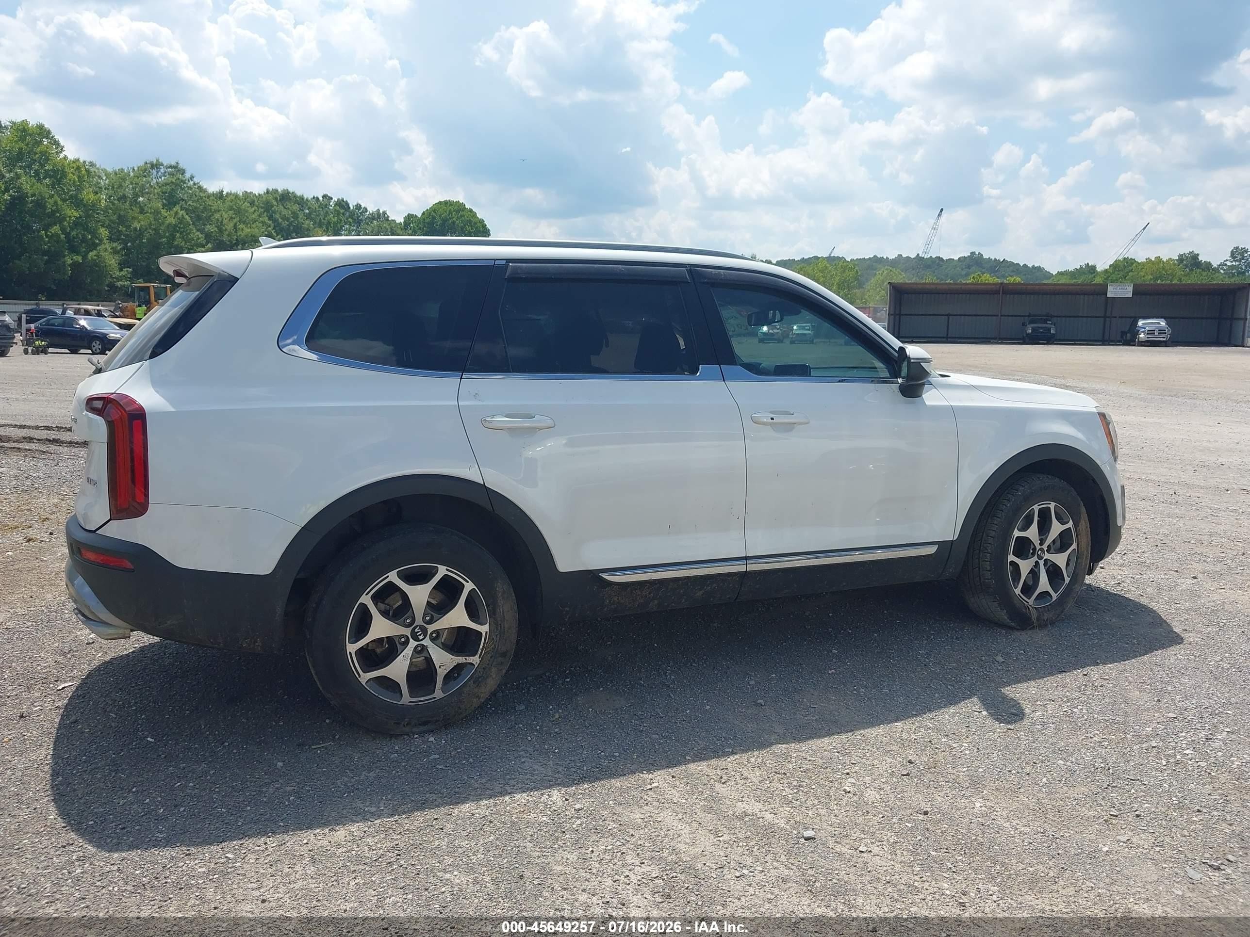 2020 Kia Telluride Ex White vin: 5XYP34HC6LG008758
