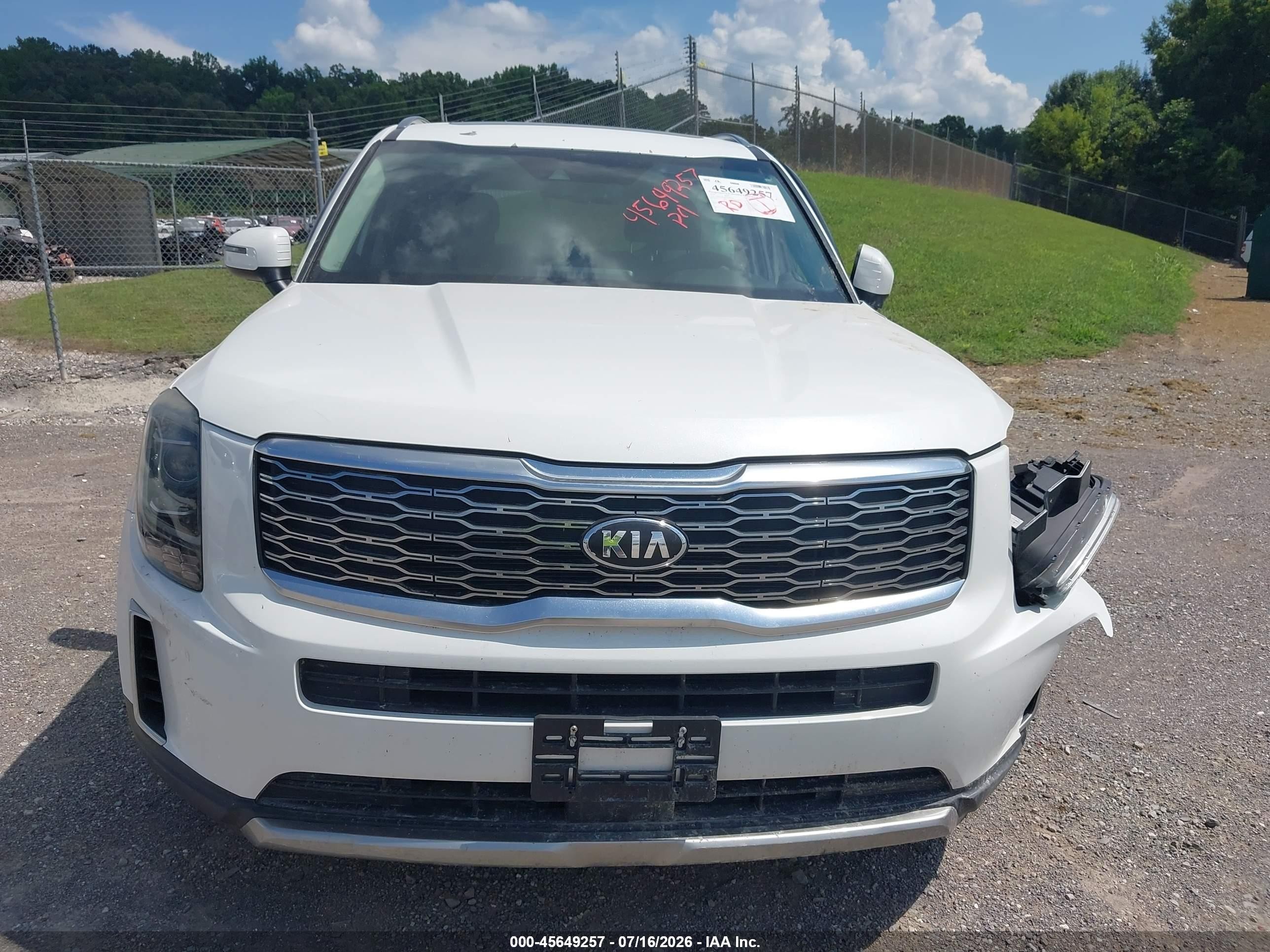 2020 Kia Telluride Ex White vin: 5XYP34HC6LG008758