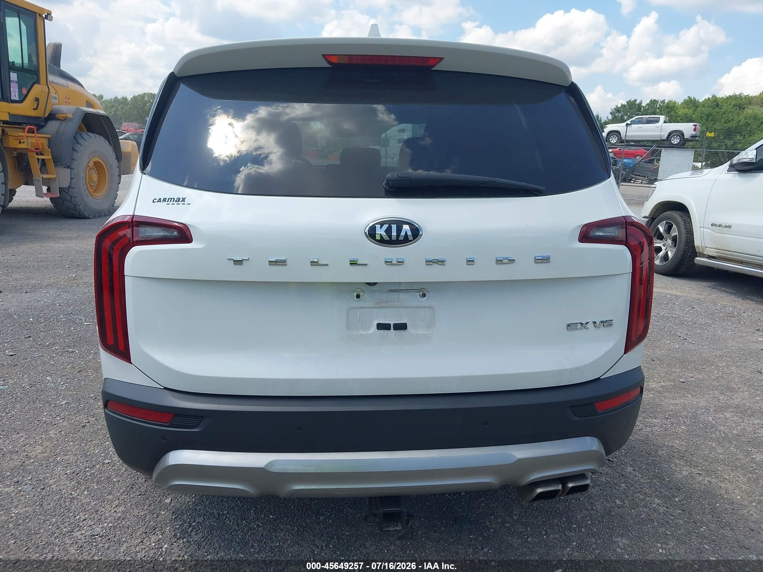 2020 Kia Telluride Ex White vin: 5XYP34HC6LG008758
