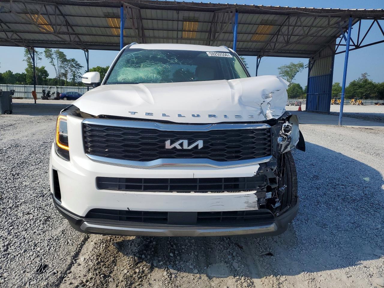2022 Kia Telluride Ex White vin: 5XYP34HC6NG208414