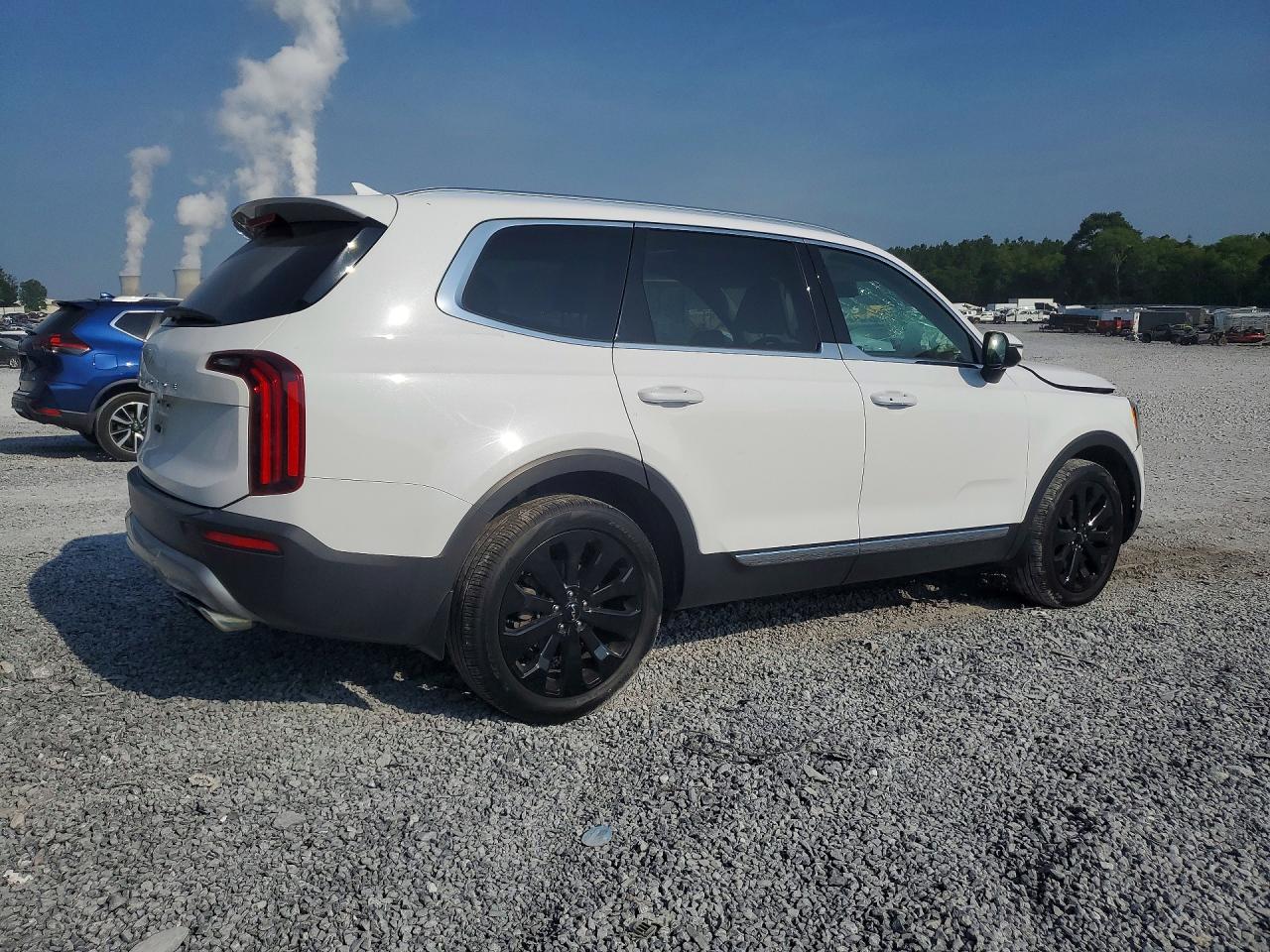 2022 Kia Telluride Ex White vin: 5XYP34HC6NG208414