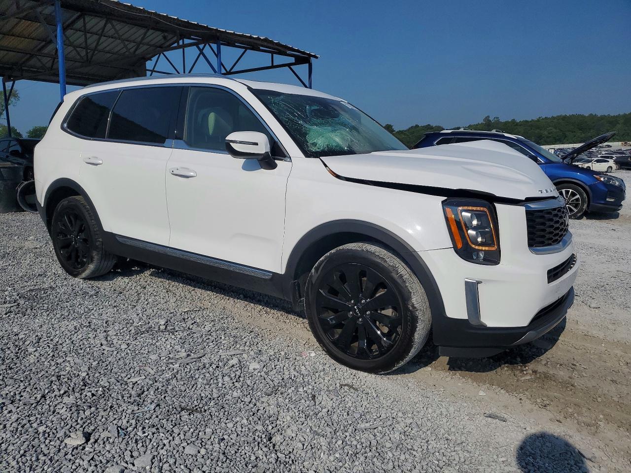 2022 Kia Telluride Ex White vin: 5XYP34HC6NG208414