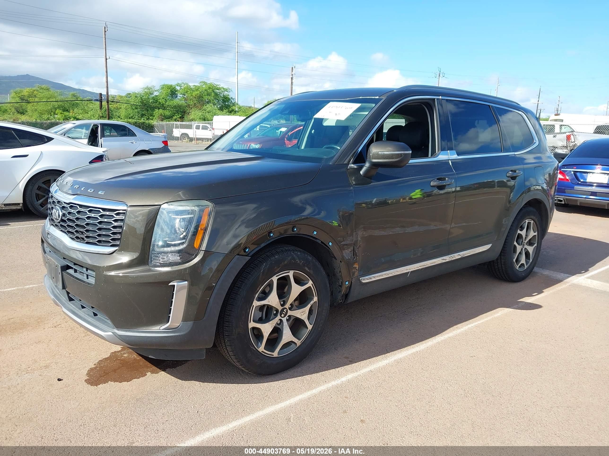 2020 Kia Telluride Ex Gray vin: 5XYP34HC7LG051747