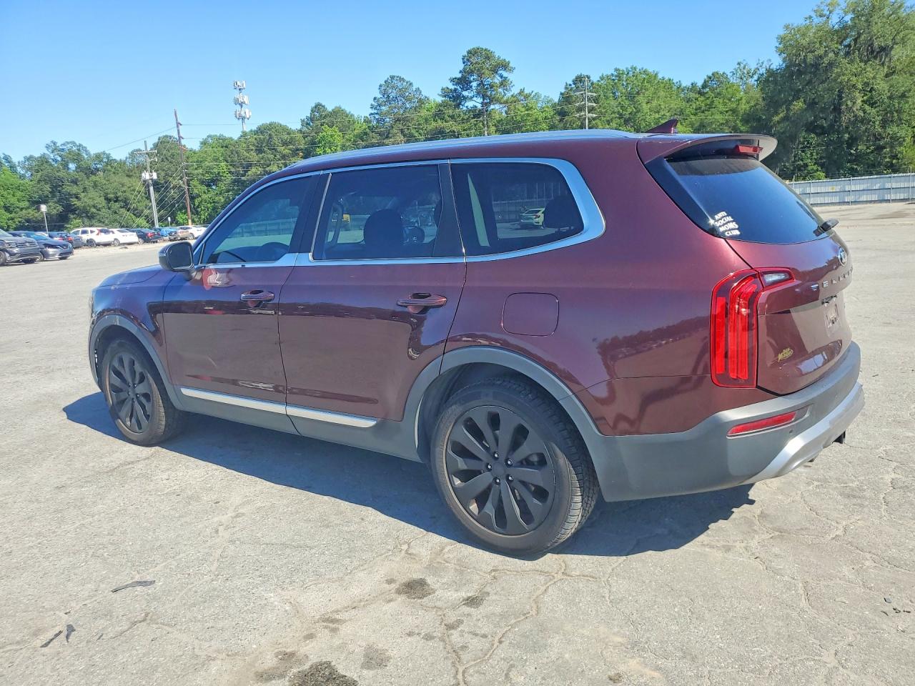 2021 Kia Telluride Ex Maroon vin: 5XYP34HC8MG105378