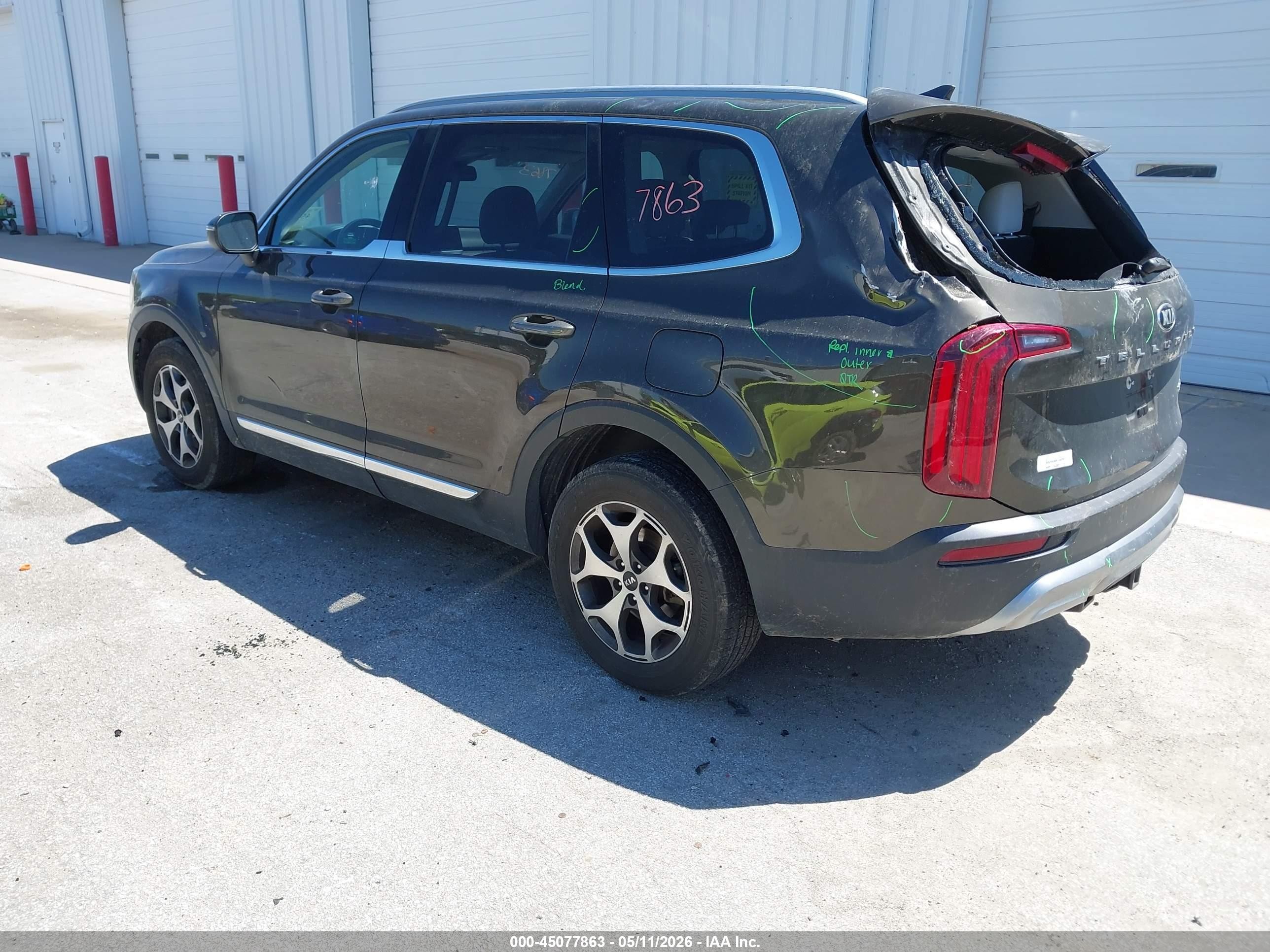 2020 Kia Telluride Ex Brown vin: 5XYP34HC9LG052611