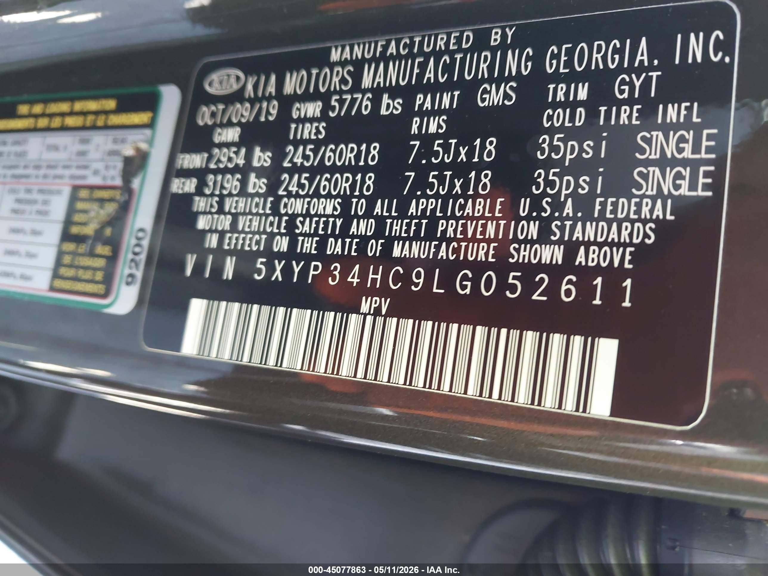 2020 Kia Telluride Ex Brown vin: 5XYP34HC9LG052611