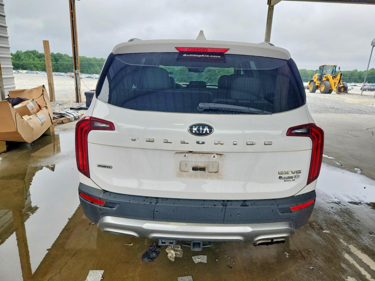 2021 Kia Telluride Ex White vin: 5XYP3DHC7MG162607