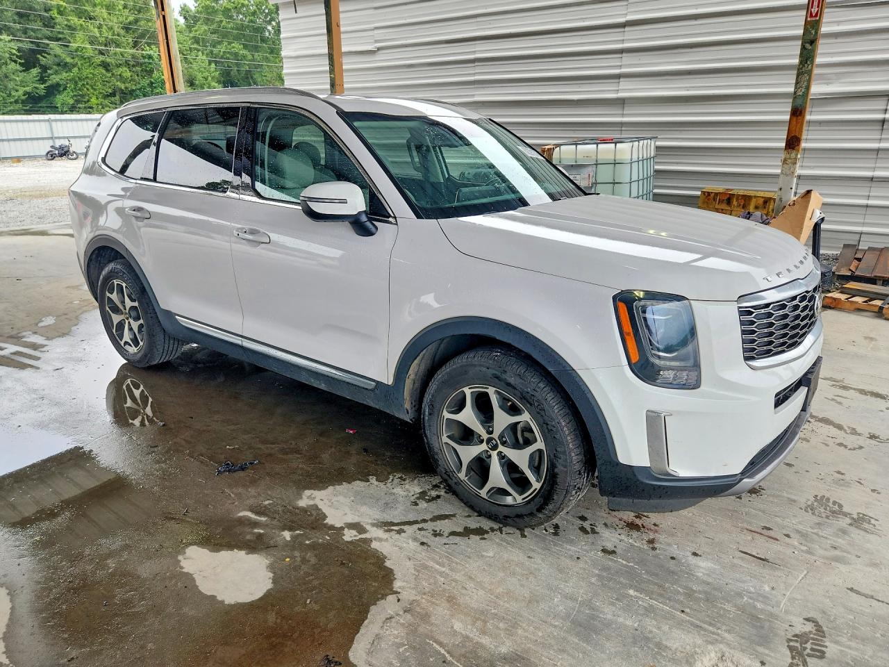 2021 Kia Telluride Ex White vin: 5XYP3DHC7MG162607