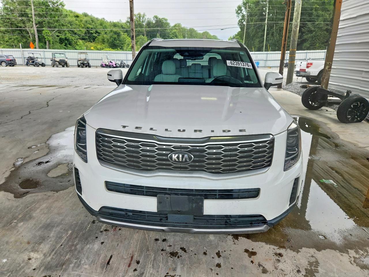 2021 Kia Telluride Ex White vin: 5XYP3DHC7MG162607