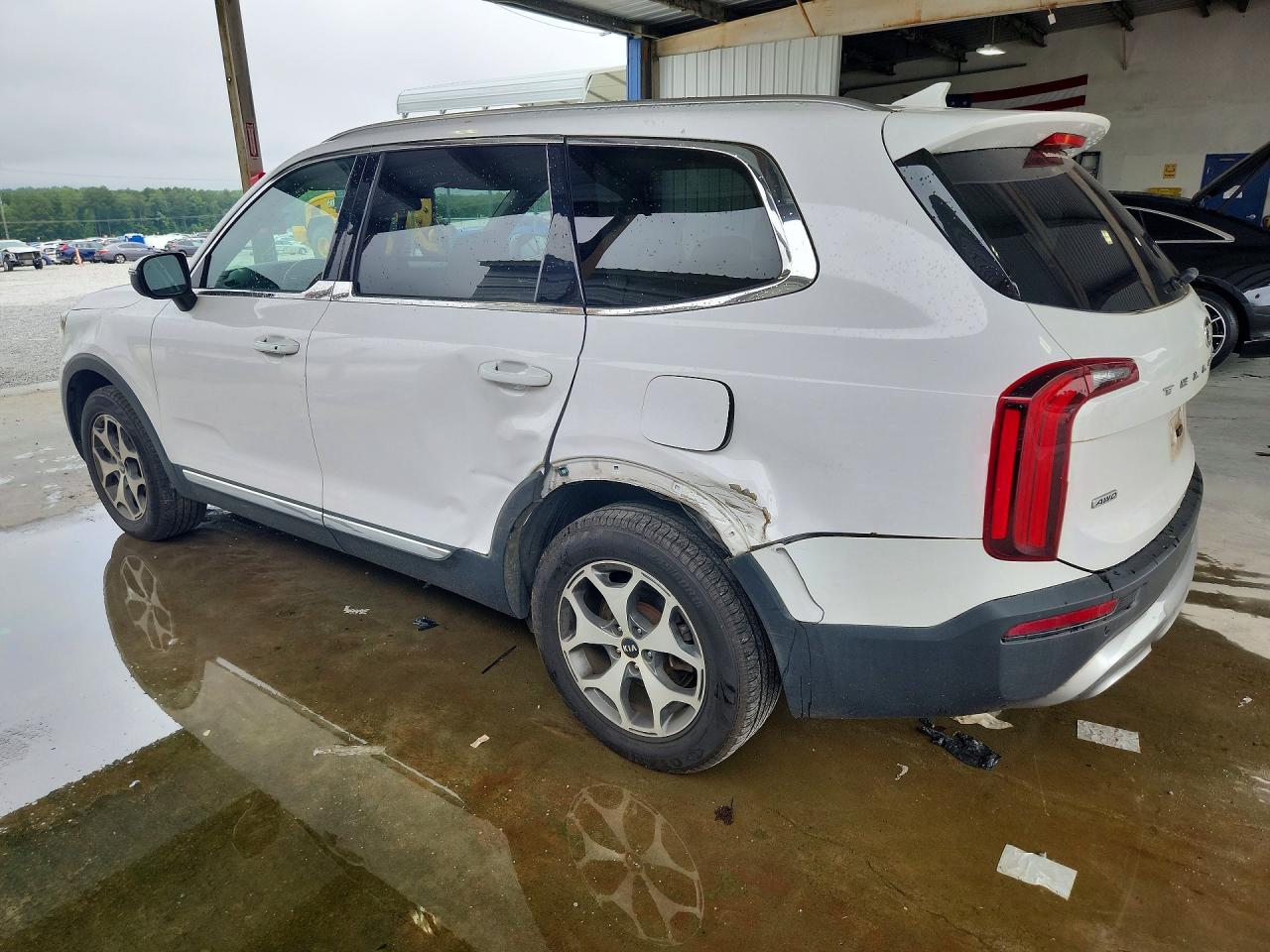 2021 Kia Telluride Ex White vin: 5XYP3DHC7MG162607