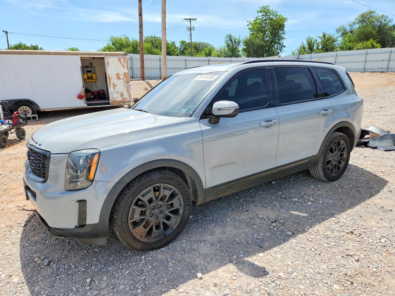 2021 Kia Telluride Ex Серый vin: 5XYP3DHC7MG174384