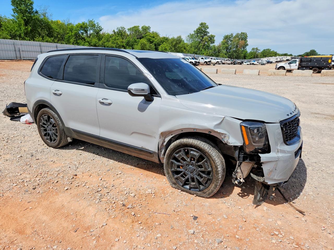 2021 Kia Telluride Ex Gray vin: 5XYP3DHC7MG174384