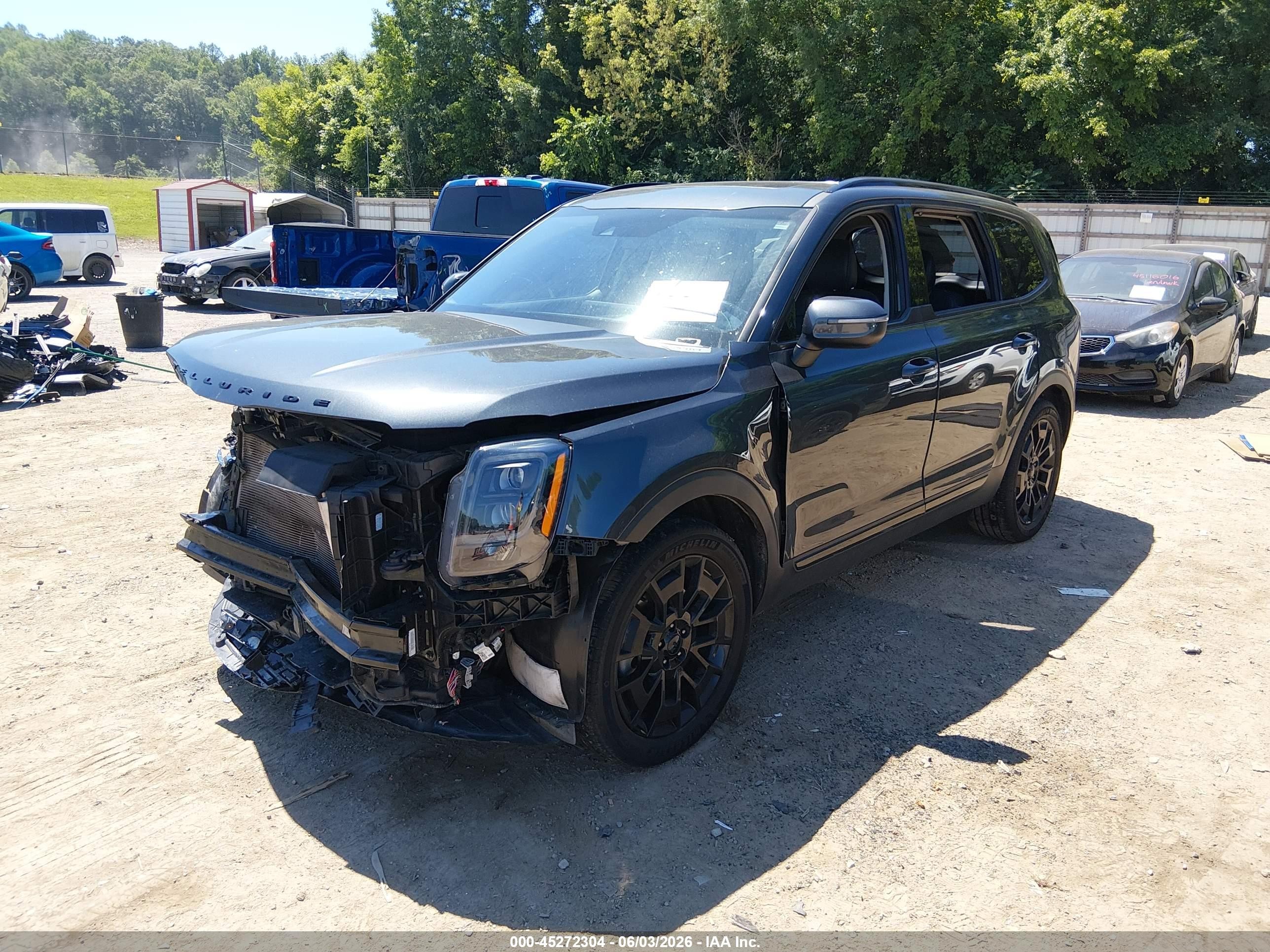 2021 Kia Telluride Ex Серебряный vin: 5XYP3DHC9MG123324