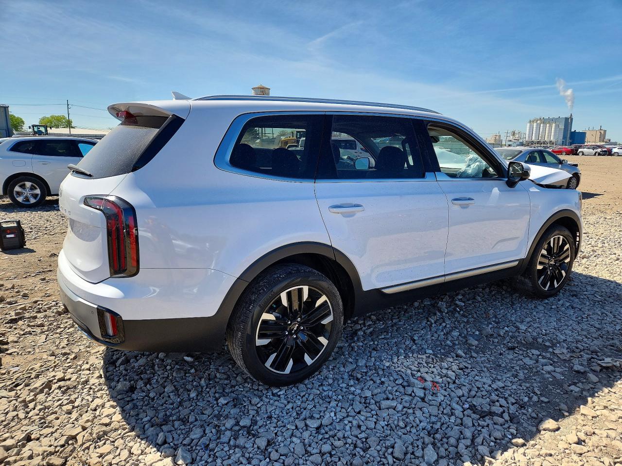 2024 Kia Telluride Sx White vin: 5XYP54GC0RG497355