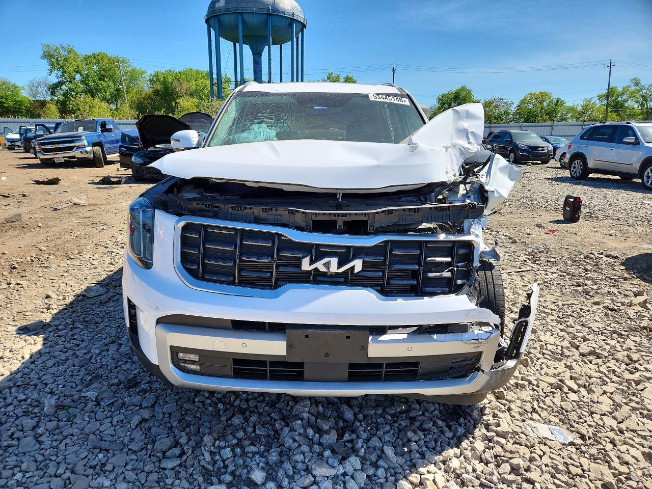 2024 Kia Telluride Sx White vin: 5XYP54GC0RG497355