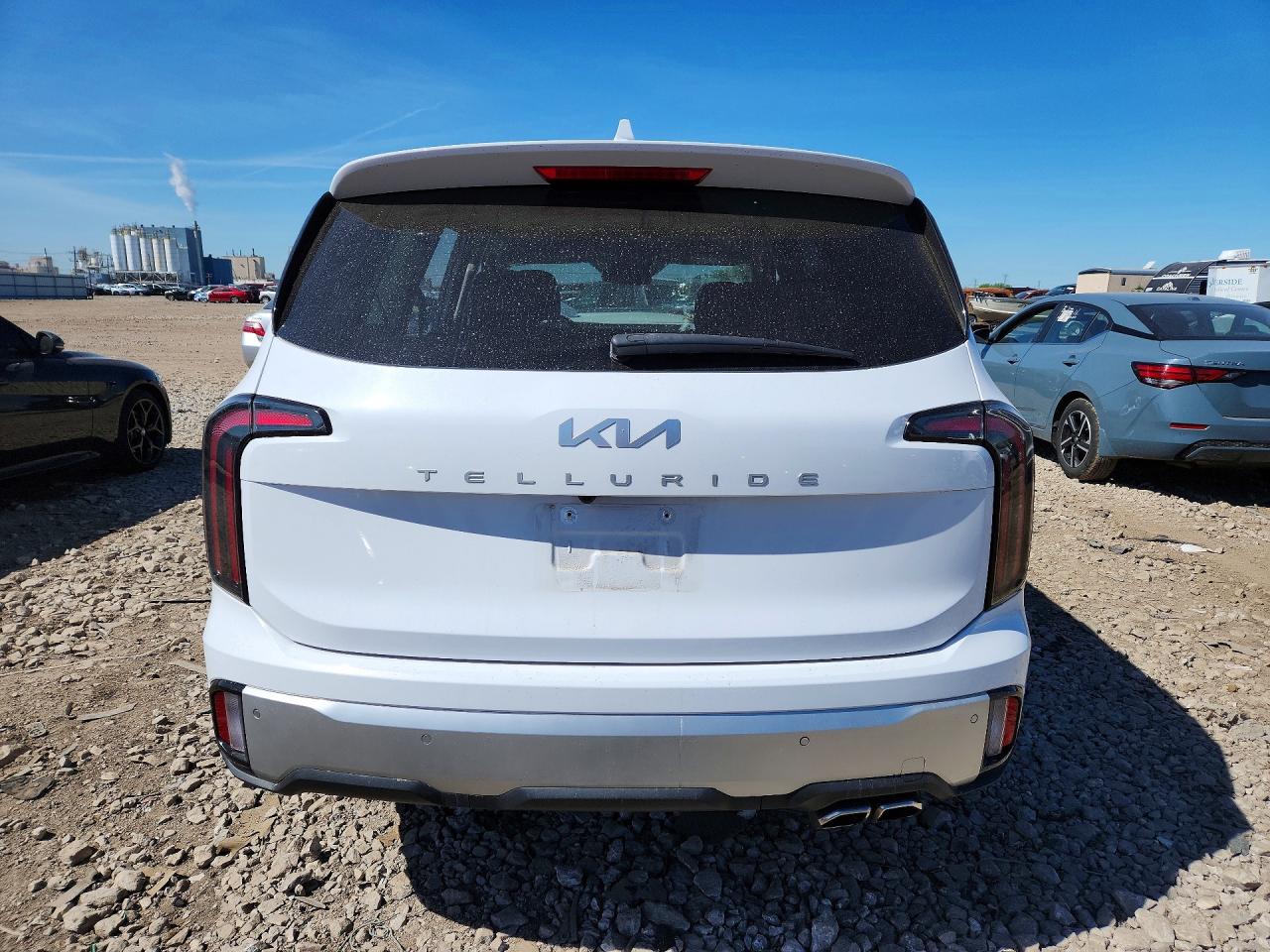 2024 Kia Telluride Sx White vin: 5XYP54GC0RG497355