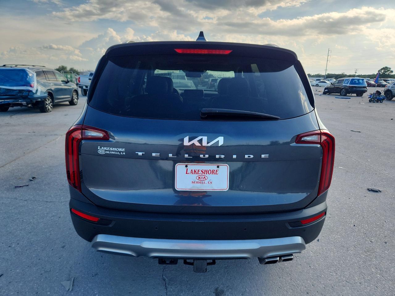 2022 Kia Telluride Sx Gray vin: 5XYP54HC0NG220424