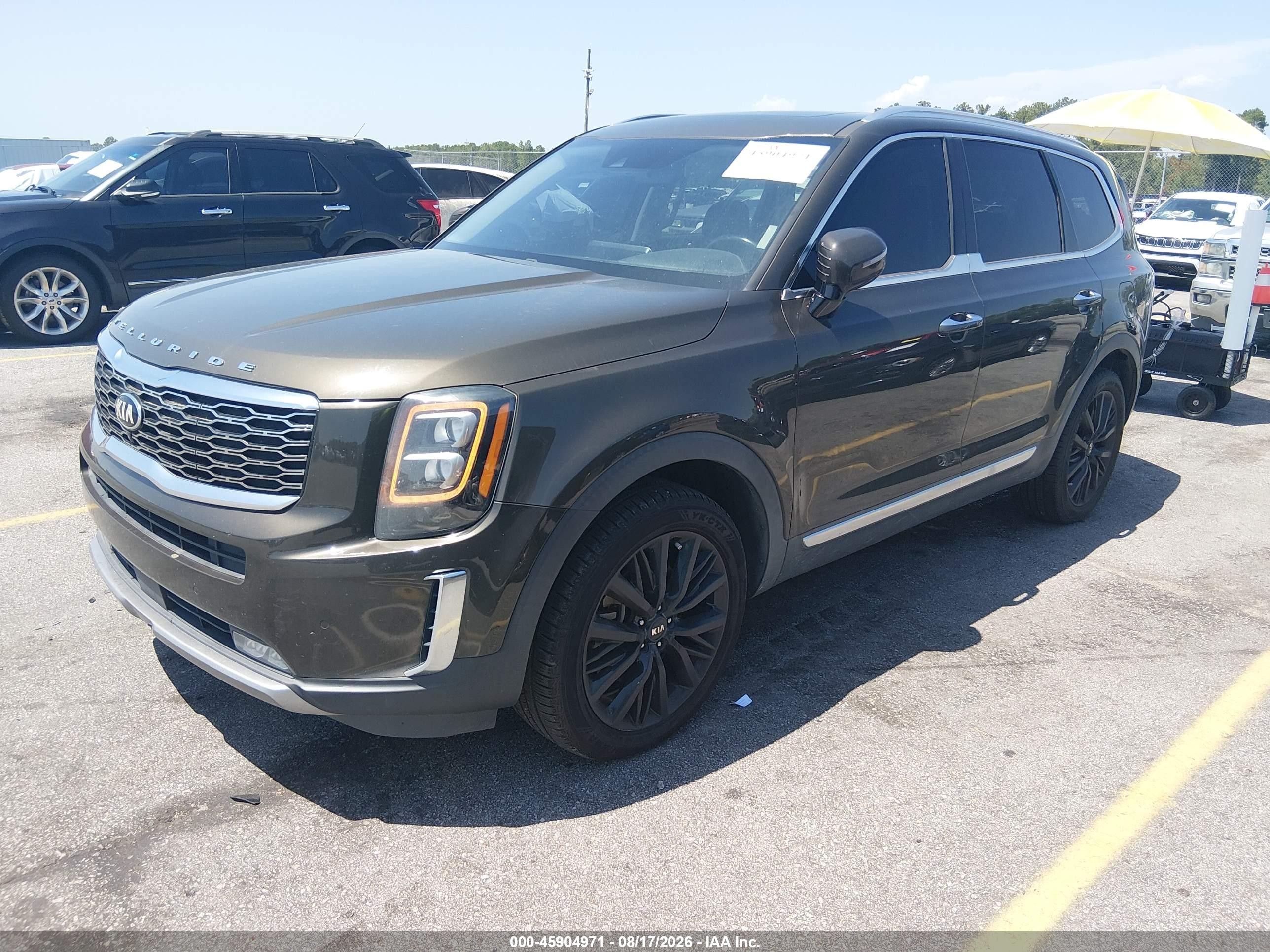 2020 Kia Telluride Sx Brown vin: 5XYP54HC3LG031568
