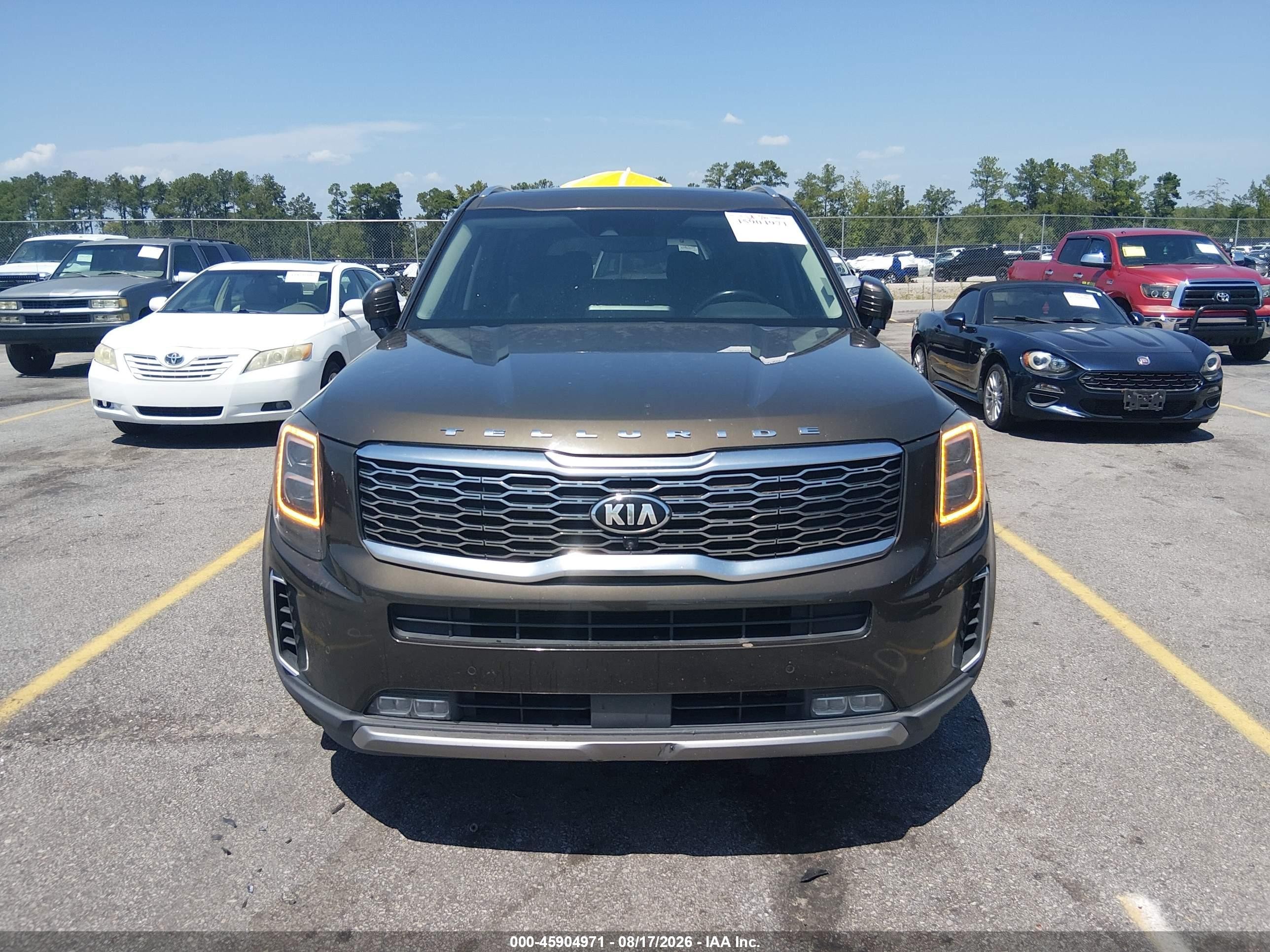 2020 Kia Telluride Sx Brown vin: 5XYP54HC3LG031568