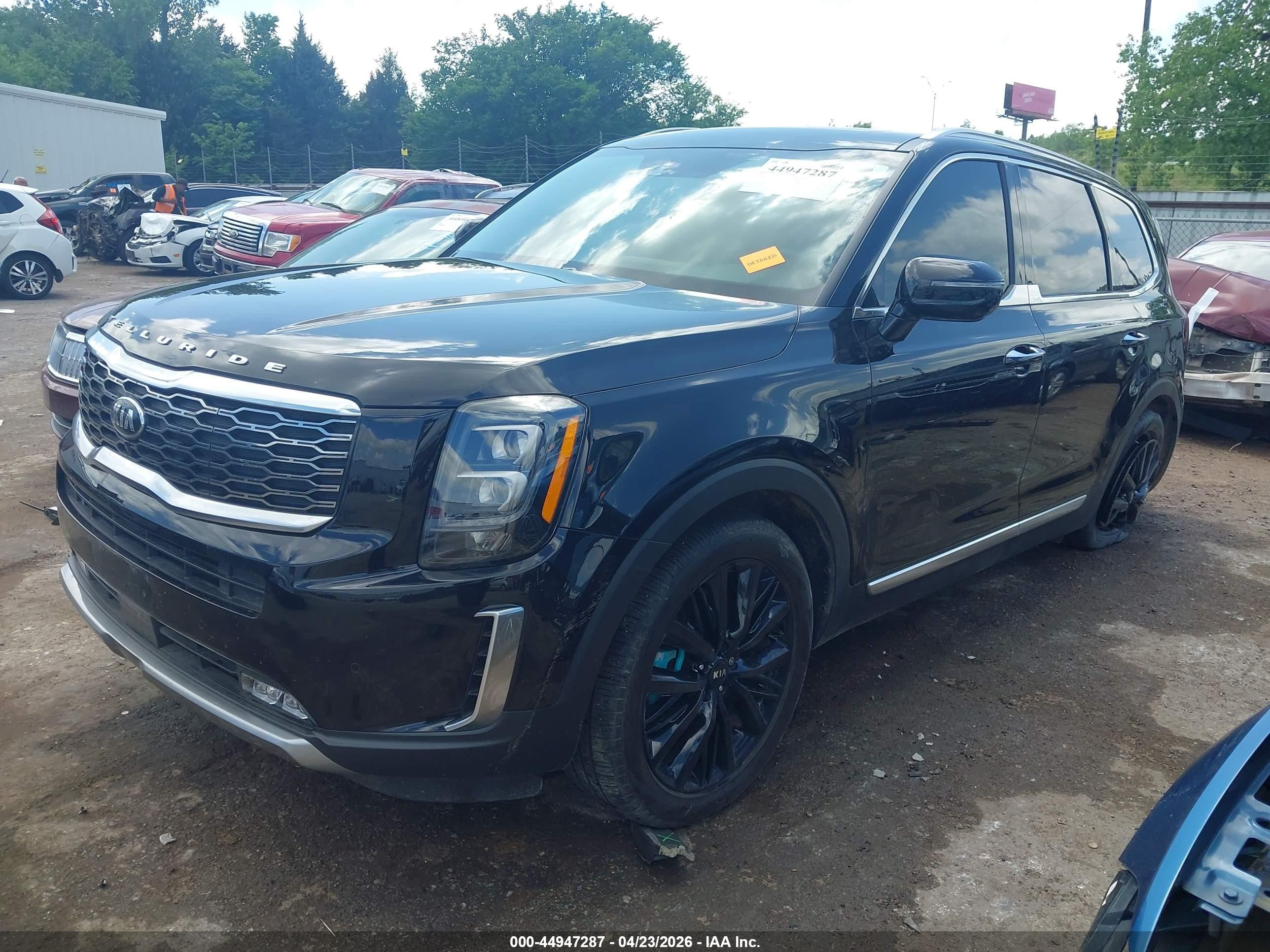 2020 Kia Telluride Sx Black vin: 5XYP54HC3LG033143