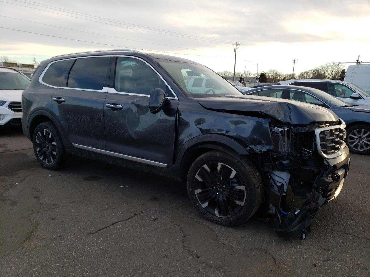 2024 Kia Telluride Sx Gray vin: 5XYP5DGC5RG411781